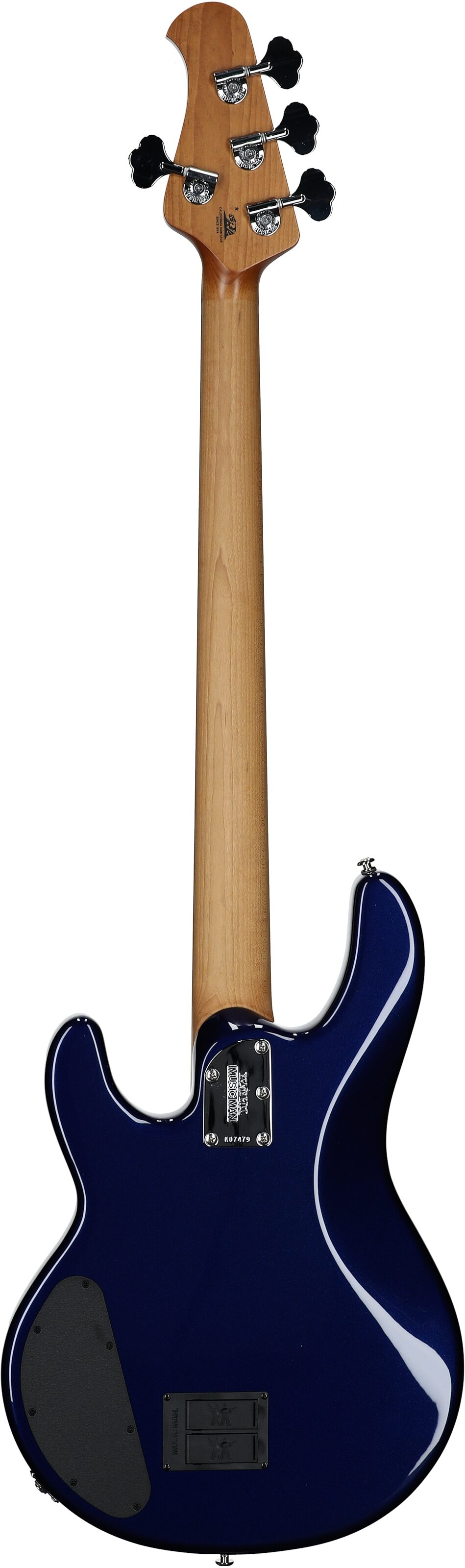 Ernie Ball Music Man StingRay Special HH Electric Bass (with Case), Butane Blue, Serial Number K07479, Full Straight Back