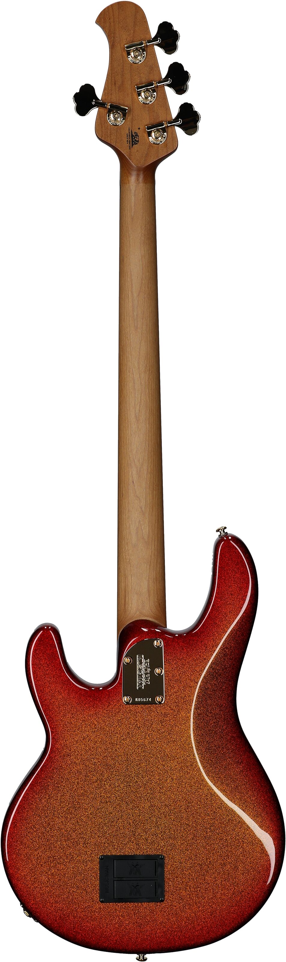 Ernie Ball Music Man StingRay Special Electric Bass (with Case), Cherry Punch, Serial Number K05674, Full Straight Back