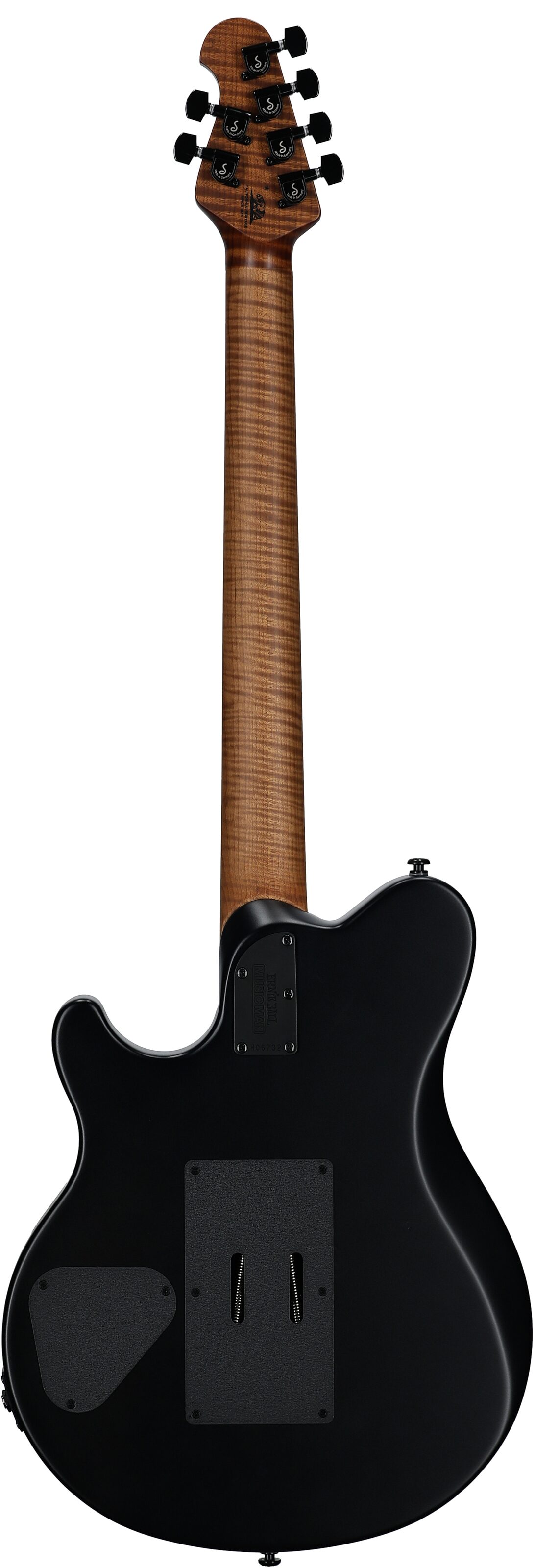 Ernie Ball Music Man Axis Electric Guitar (with Mono Gig Bag), Charcoal Cloud Quilt, with Mono Gig Bag, Serial Number H06732, Full Straight Back