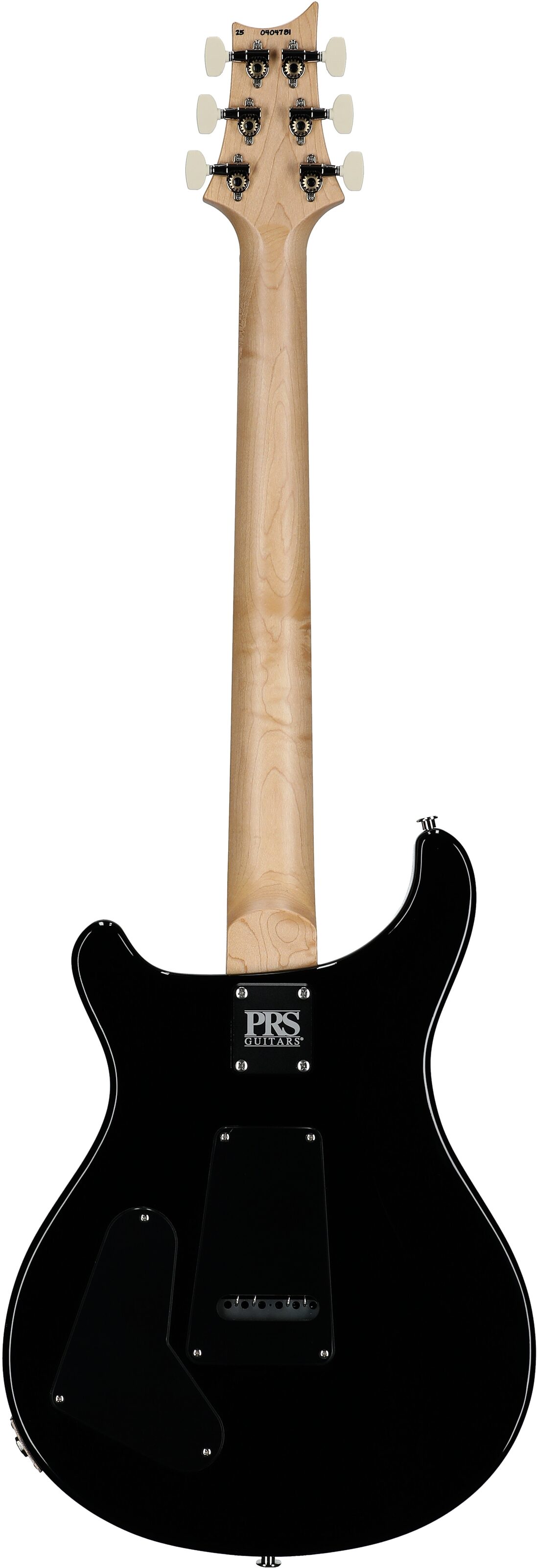 PRS Paul Reed Smith Swamp Ash Special Maple Electric Guitar (with Gig Bag), Black Doghair, Serial Number 0404781, Full Straight Back