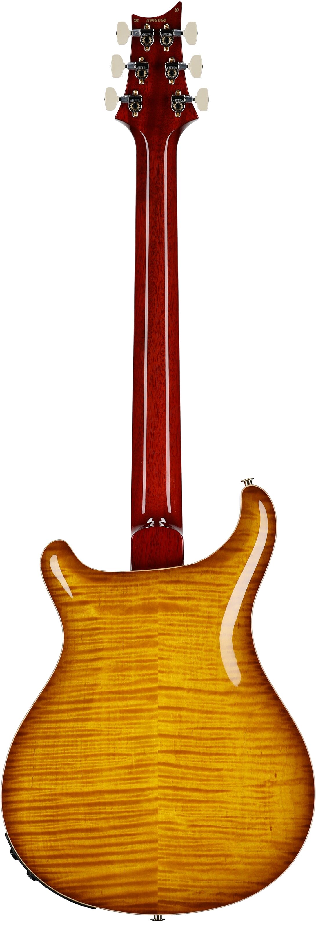 PRS Paul Reed Smith Hollowbody II 10-Top Electric Guitar (with Case), McCarty Sunburst, Serial Number 0396065, Full Straight Back