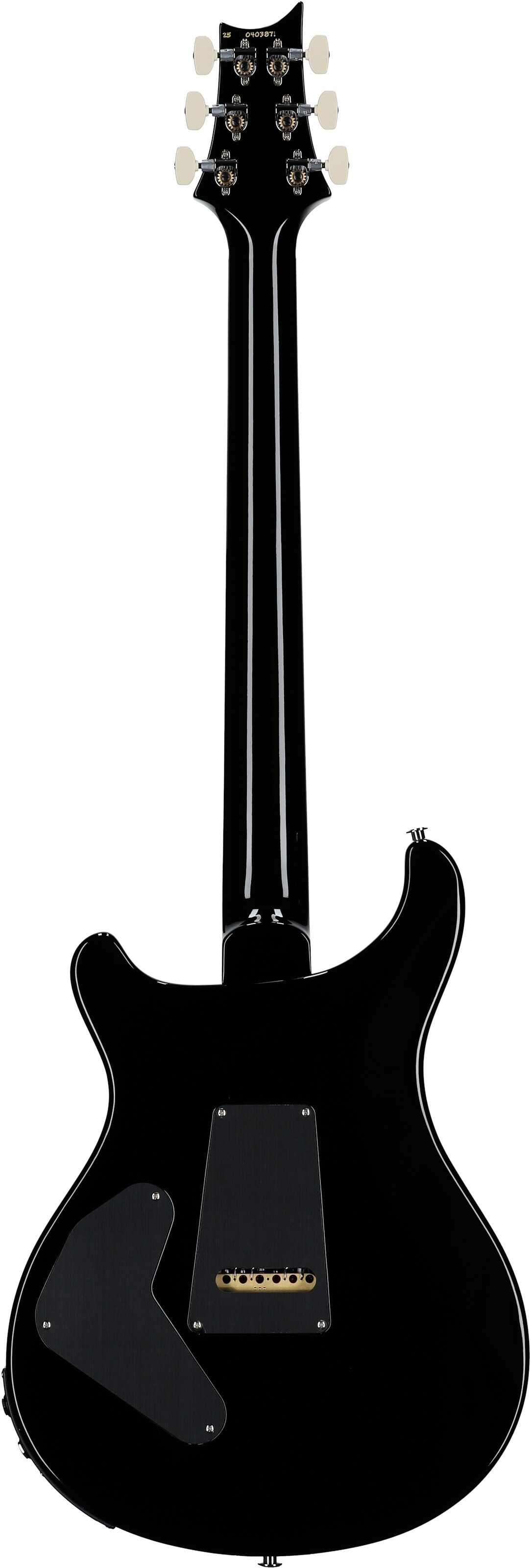 PRS Paul Reed Smith Custom 24 Piezo Electric Guitar (with Case), Black Gold Wrap Burst, Serial Number 0403871, Full Straight Back