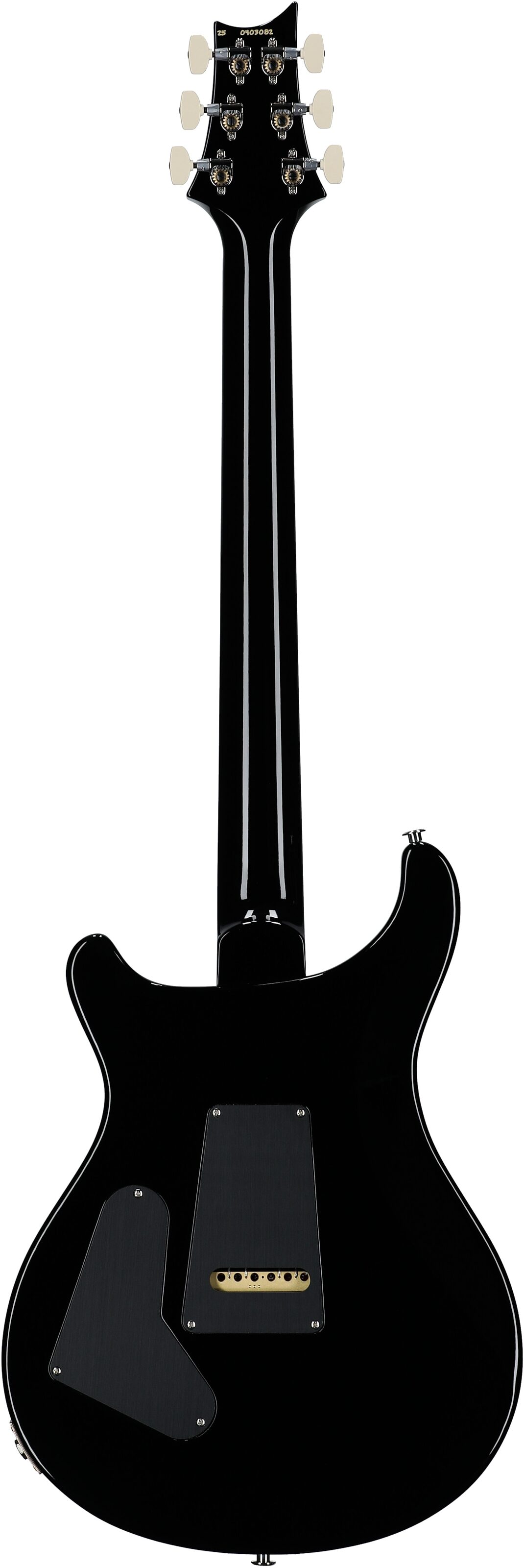 PRS Paul Reed Smith Custom 24 Gen III Electric Guitar (with Case), Charcoal Burst, Serial Number 0403082, Full Straight Back
