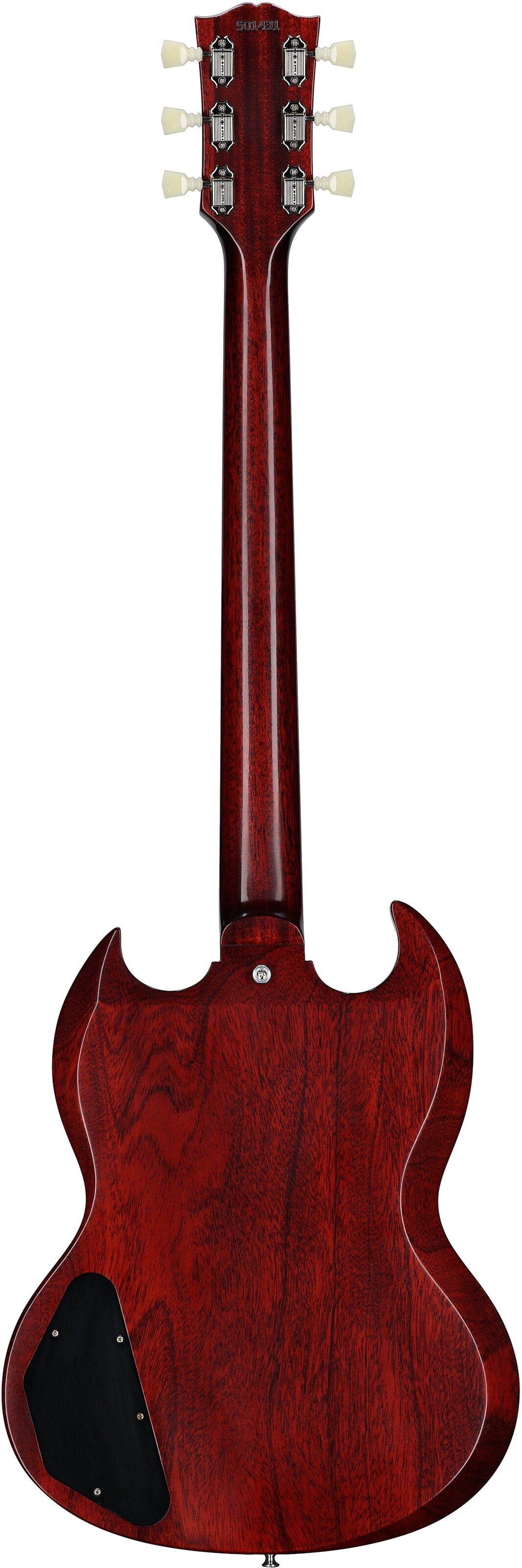 Gibson Custom 61 SG Standard VOS Electric Guitar (with Case), Cherry, with Nickel Hardware, Serial Number 501431, Full Straight Back