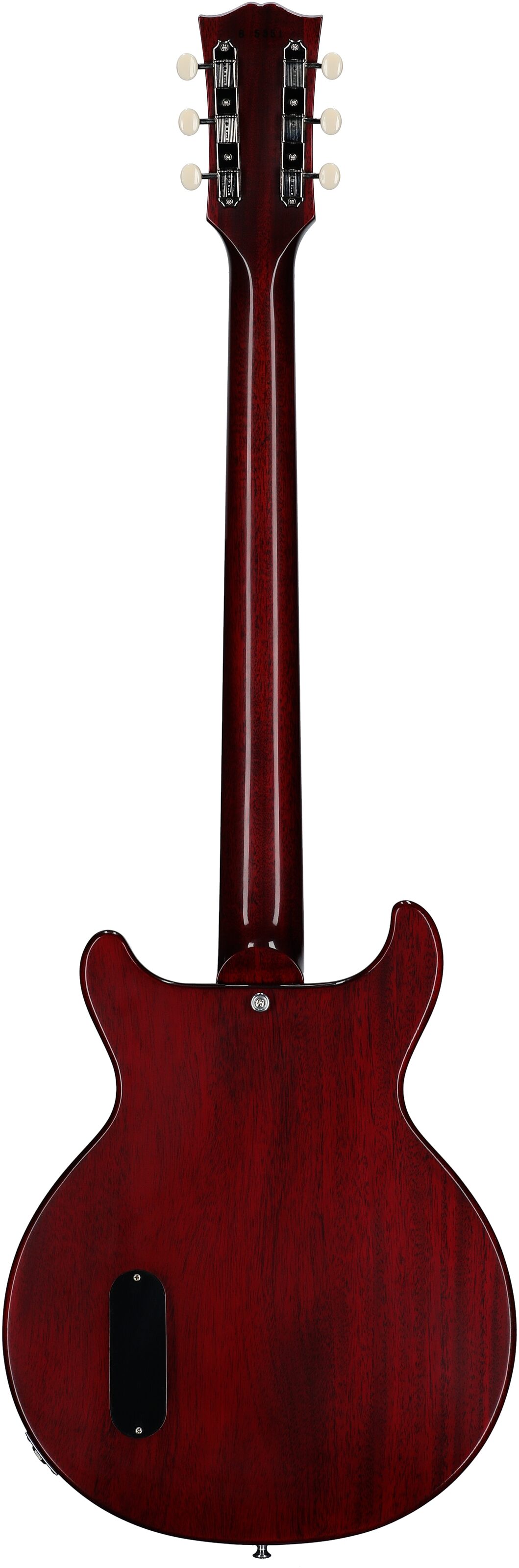 Gibson Custom 1958 Les Paul Junior Double Cut Reissue Electric Guitar (with Case), Cherry, Serial Number 85351, Full Straight Back