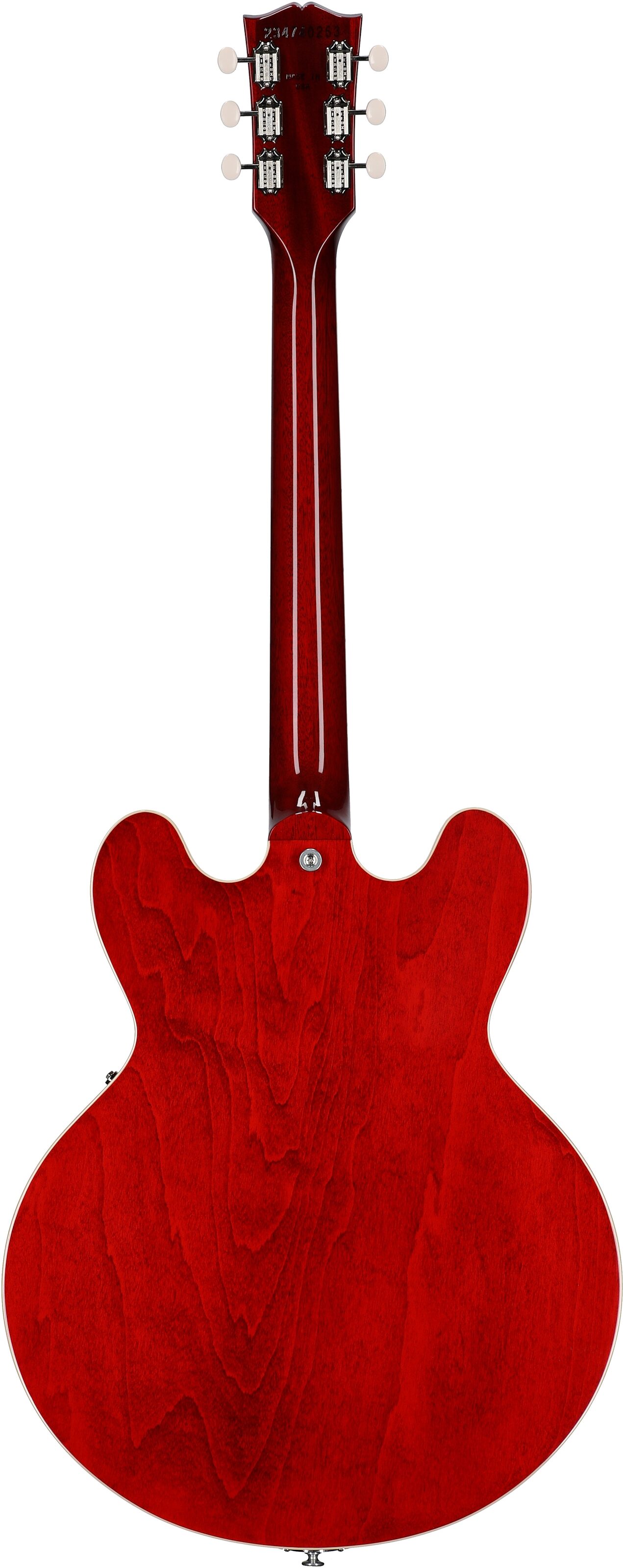 Gibson ES-330 Hollow Body Electric Guitar (with Case), Sixties Cherry, Serial Number 234740263, Full Straight Back
