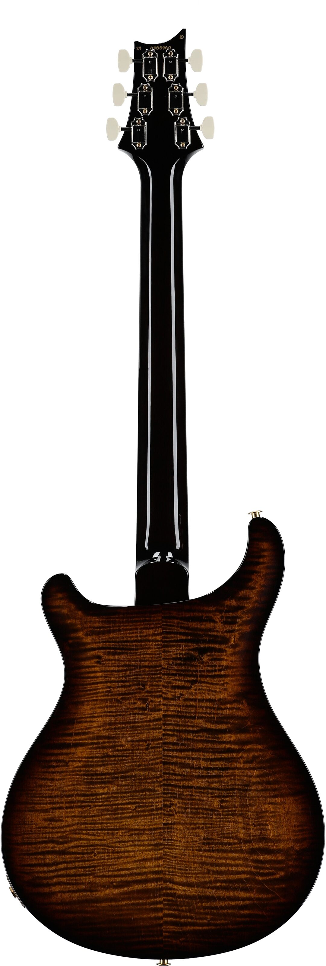 PRS Paul Reed Smith McCarty 594 Hollowbody II 10-Top Electric Guitar (with Case), Black Gold Burst, Serial Number 0388960, Full Straight Back