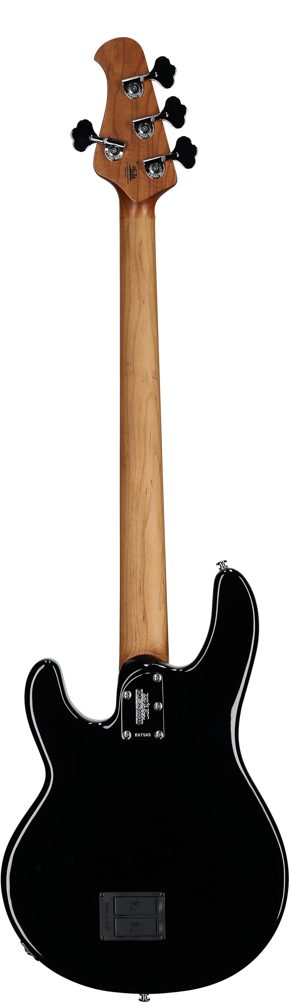 Ernie Ball Music Man StingRay Special Electric Bass (with Case), Black, Serial Number K07565, Full Straight Back