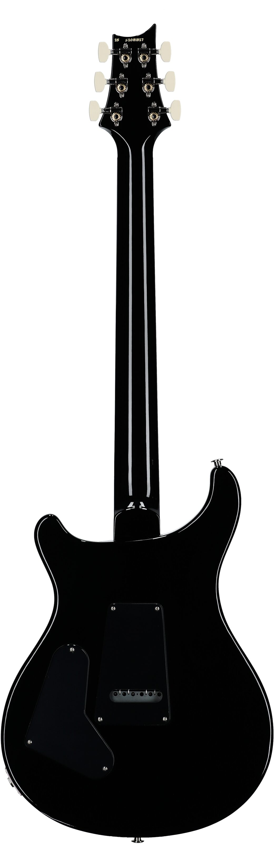 PRS Paul Reed Smith S2 Custom 24 Gloss Pattern Thin Electric Guitar (with Gig Bag), Faded Gray Black Blue Smokeburst, Serial Number S2081827, Full Straight Back