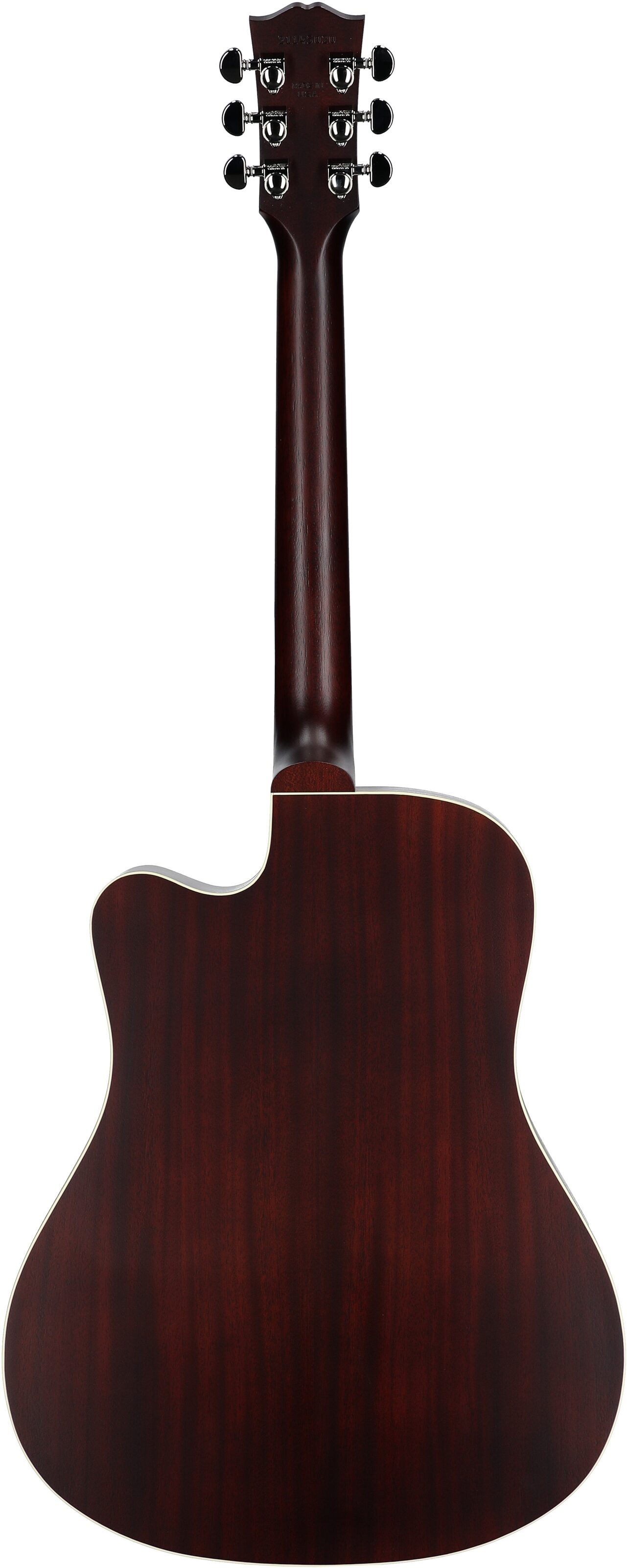 Gibson Hummingbird Studio EC Acoustic-Electric Guitar (with Case), Tri-Burst Satin, Serial Number 21145020, Full Straight Back