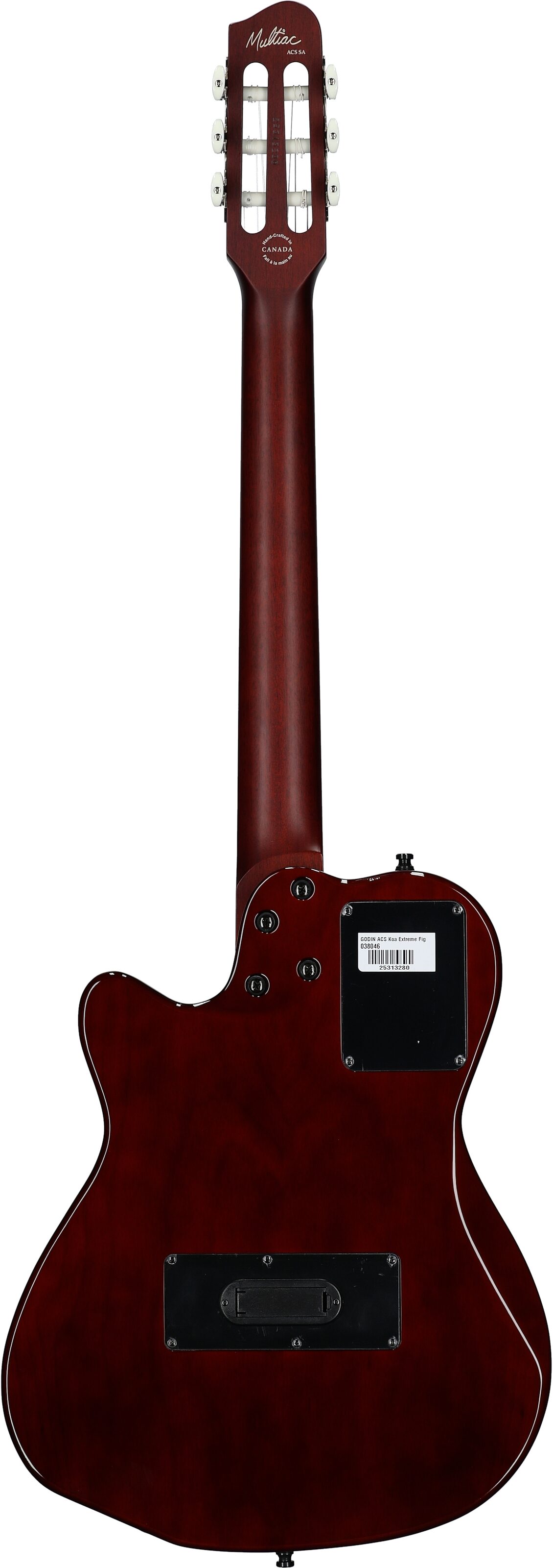 Godin ACS Nylon Koa Extreme HG Acoustic-Electric Guitar (with Gig Bag), New, Serial Number 25313280, Full Straight Back