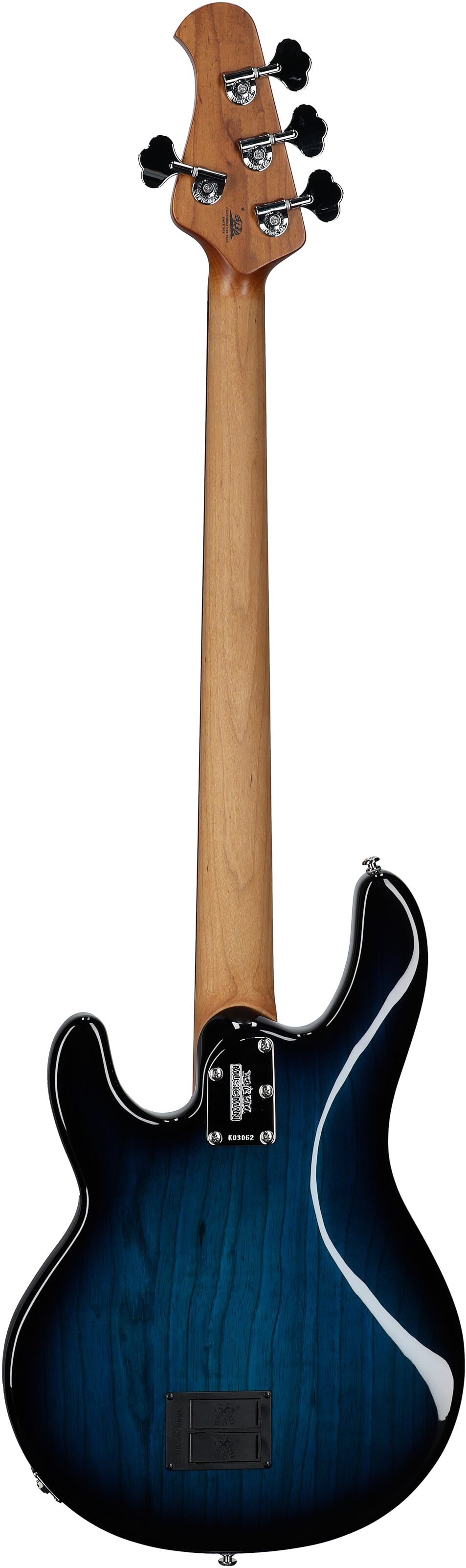 Ernie Ball Music Man StingRay Special Electric Bass (with Mono Case), Pacific Blue, Full Straight Back