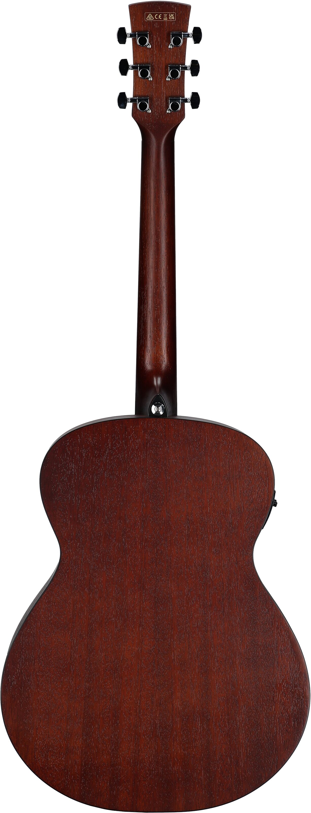 Ibanez PC54E Acoustic-Electric Guitar, Weathered Black Open Pore, Full Straight Back
