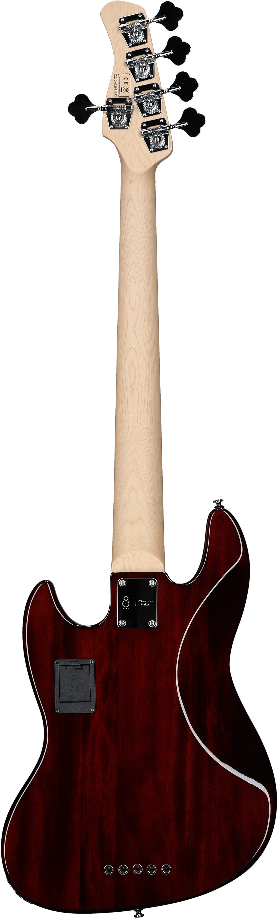 Sire Marcus Miller V3 Electric Bass, 5-String, Tobacco Sunburst, Full Straight Back