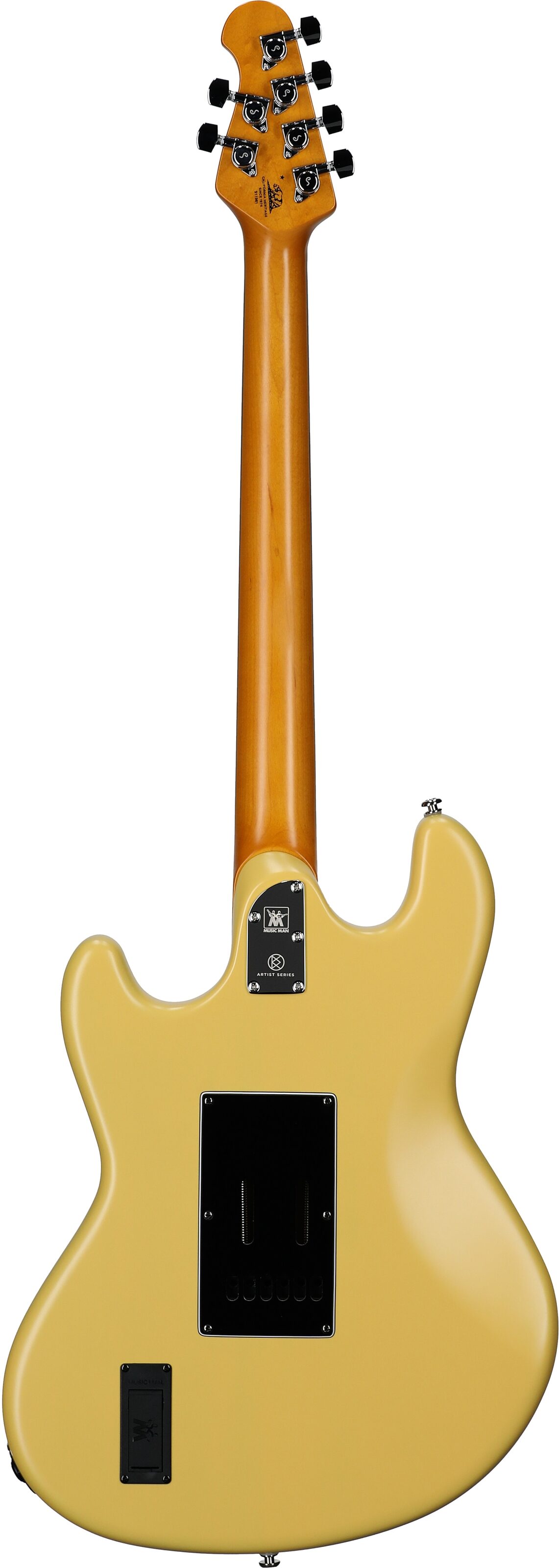 Ernie Ball Music Man Dustin Kensrue StingRay Electric Guitar, TV Blonde, Full Straight Back