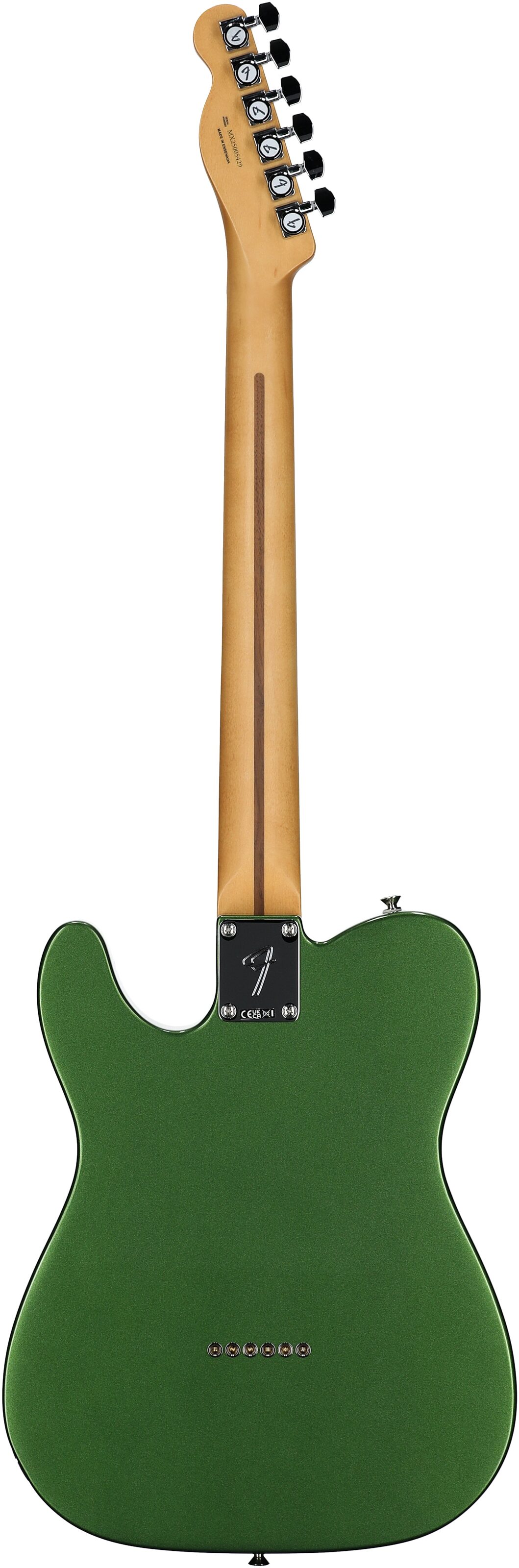 Fender Player II Modified Telecaster Electric Guitar, Rosewood Fingerboard (with Gig Bag), Harvest Green, Full Straight Back