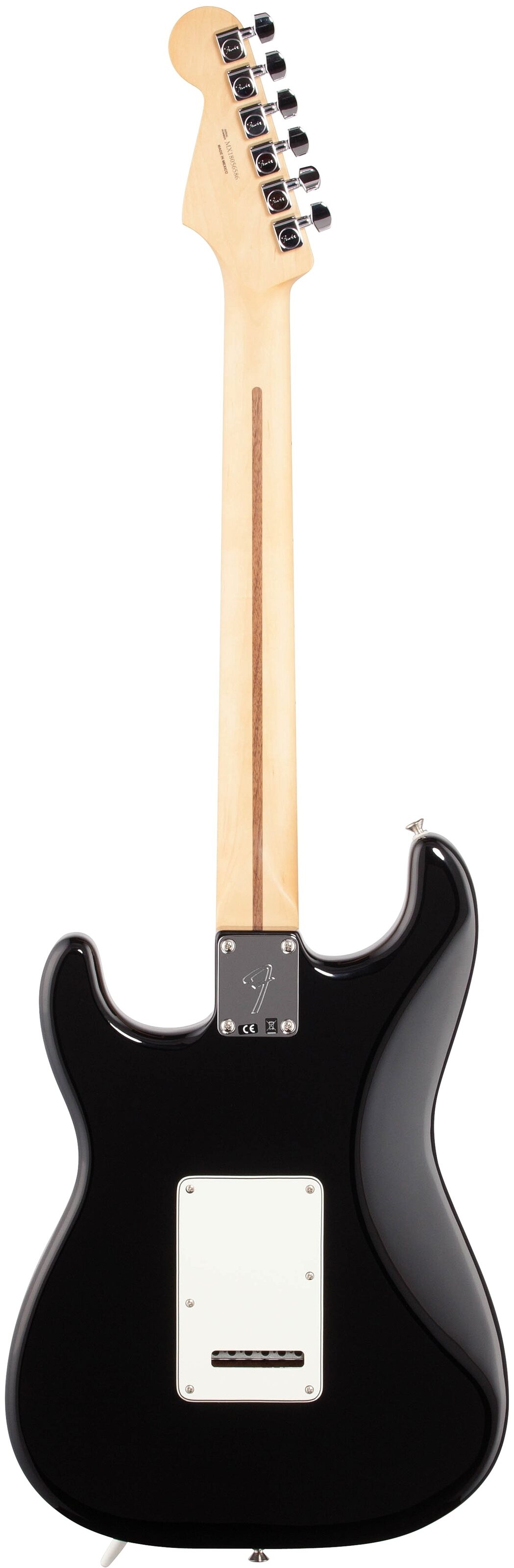 Fender Player Stratocaster HSS Electric Guitar (Maple Fingerboard), Black, Full Straight Back