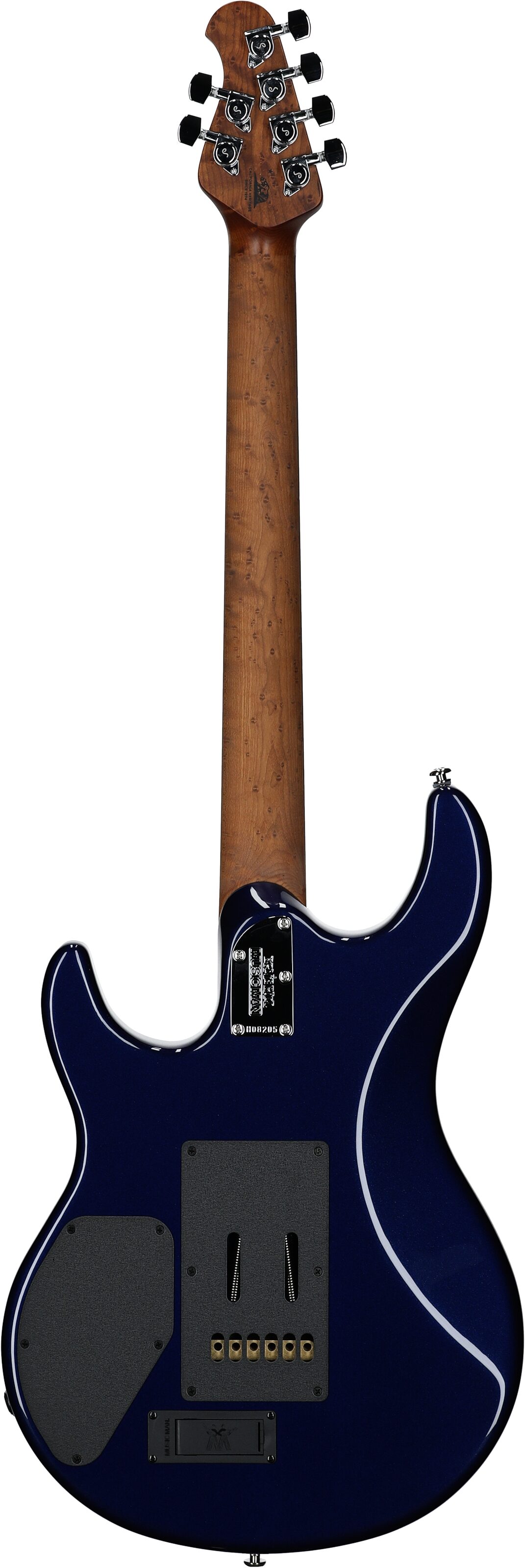 Ernie Ball Music Man Luke 4 HSS Electric Guitar, Butane Blue, Open Box (Very Good), Full Straight Back