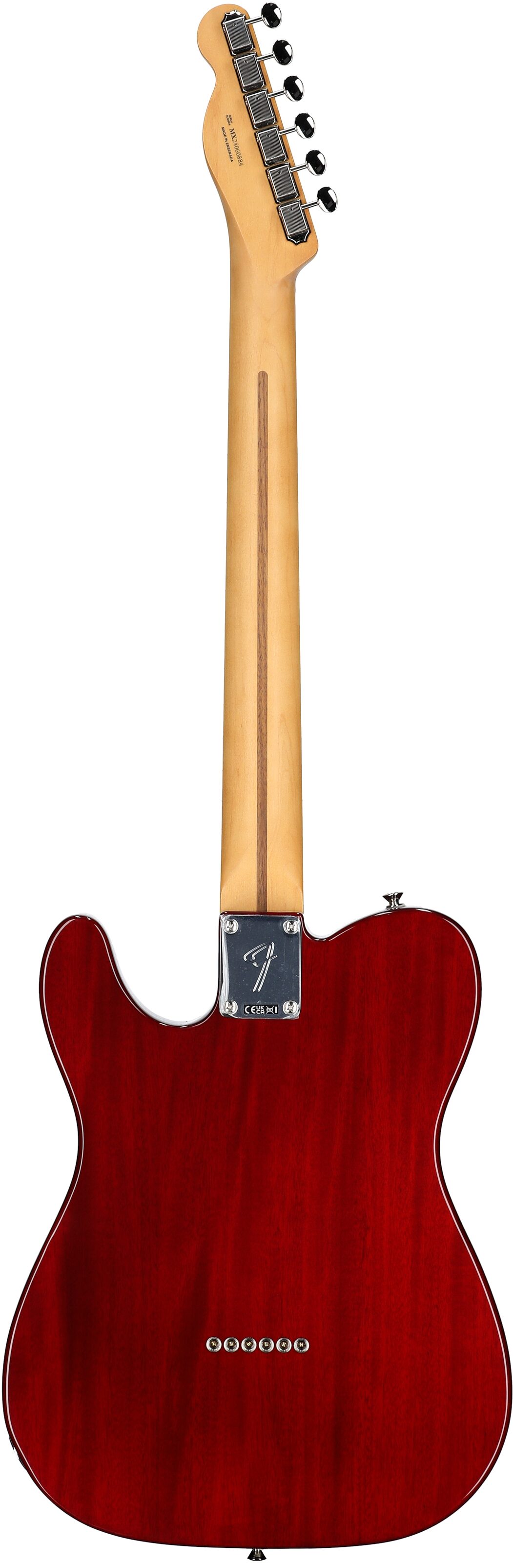 Fender Player II Telecaster Chambered Mahogany Electric Guitar, Transparent Cherry, Open Box (Very Good), Full Straight Back