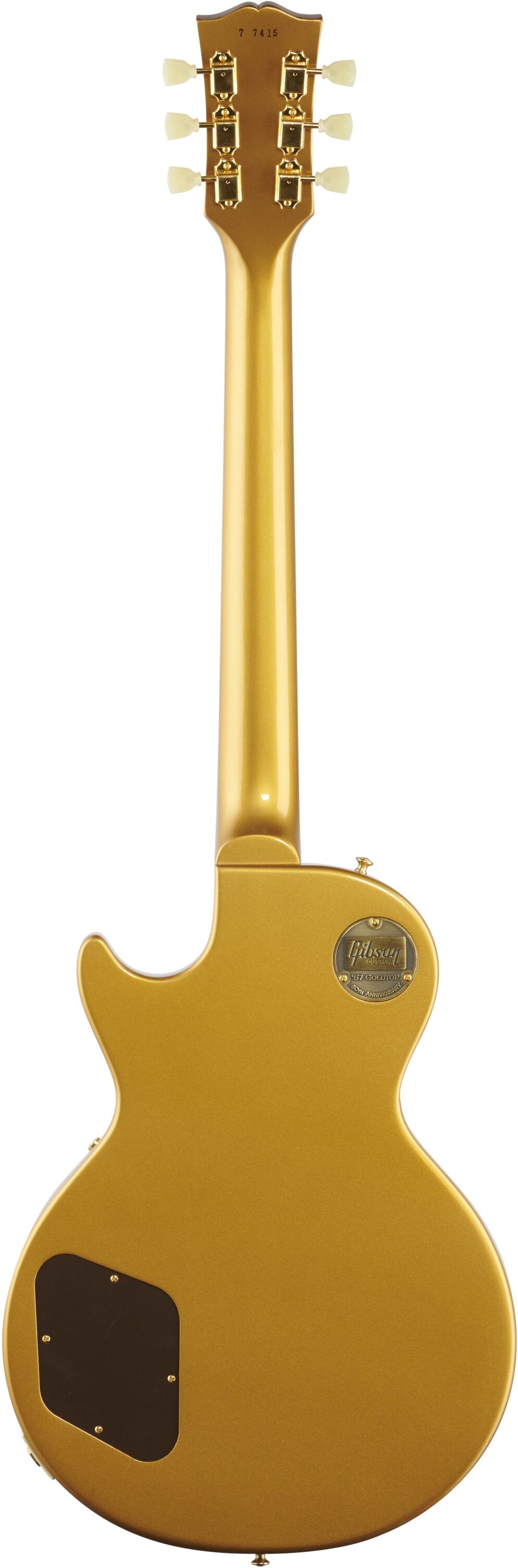Gibson Custom Shop Limited Edition 60th Anniversary '57 Les Paul Electric Guitar (with Case), Full Straight Back