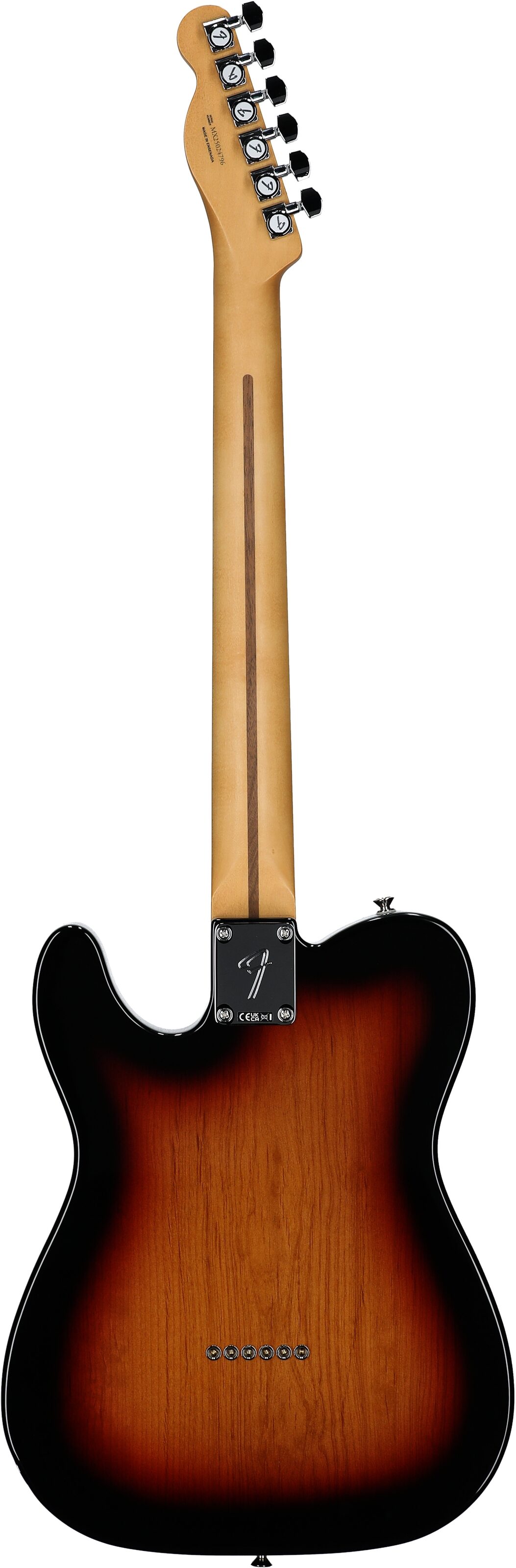 Fender Player II Modified Telecaster Electric Guitar, Rosewood Fingerboard (with Gig Bag), 3-Color Sunburst, Full Straight Back
