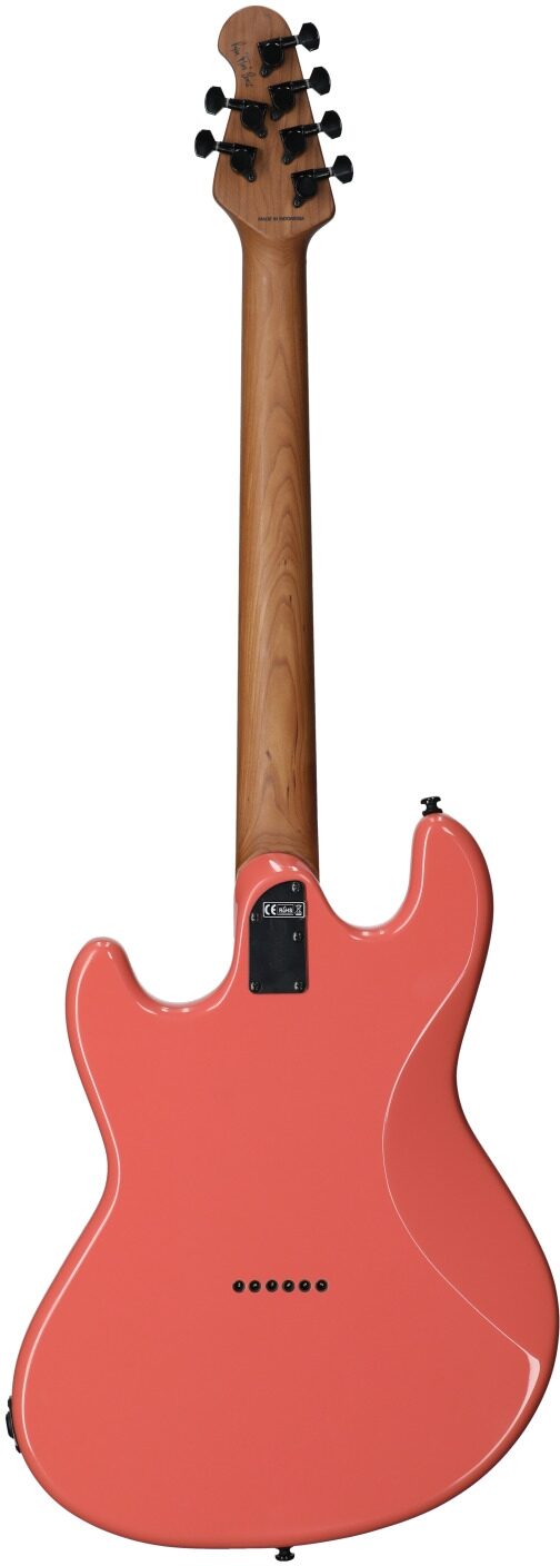 Sterling by Music Man Ryan Fluff Bruce StingRay Electric Guitar, Rula Thumb Red, Full Straight Back