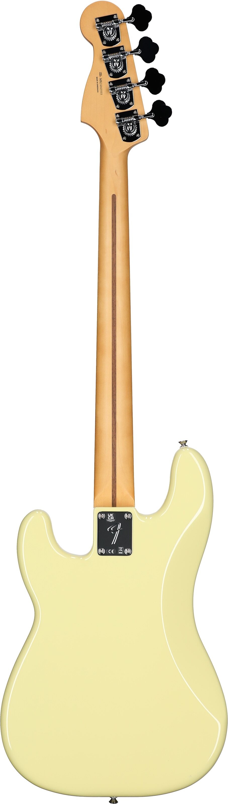 Fender Player II Precision Electric Bass, with Maple Fingerboard, Hialeah Yellow, Open Box (Very Good), Full Straight Back