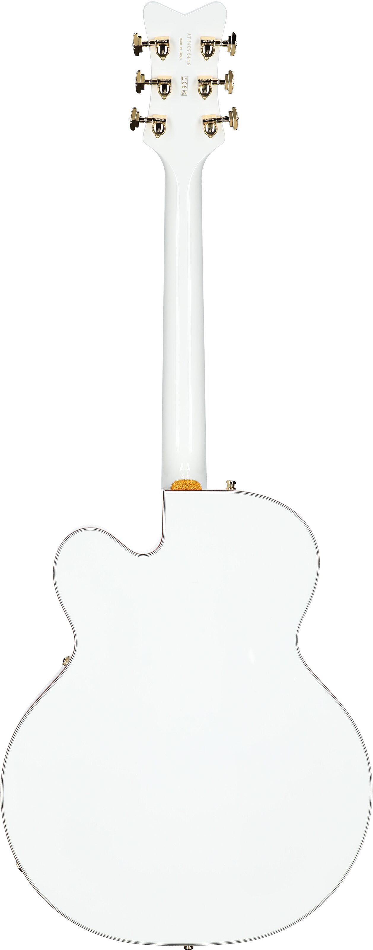Gretsch Pro Series Falcon Electric Guitar (with Case), White, Full Straight Back