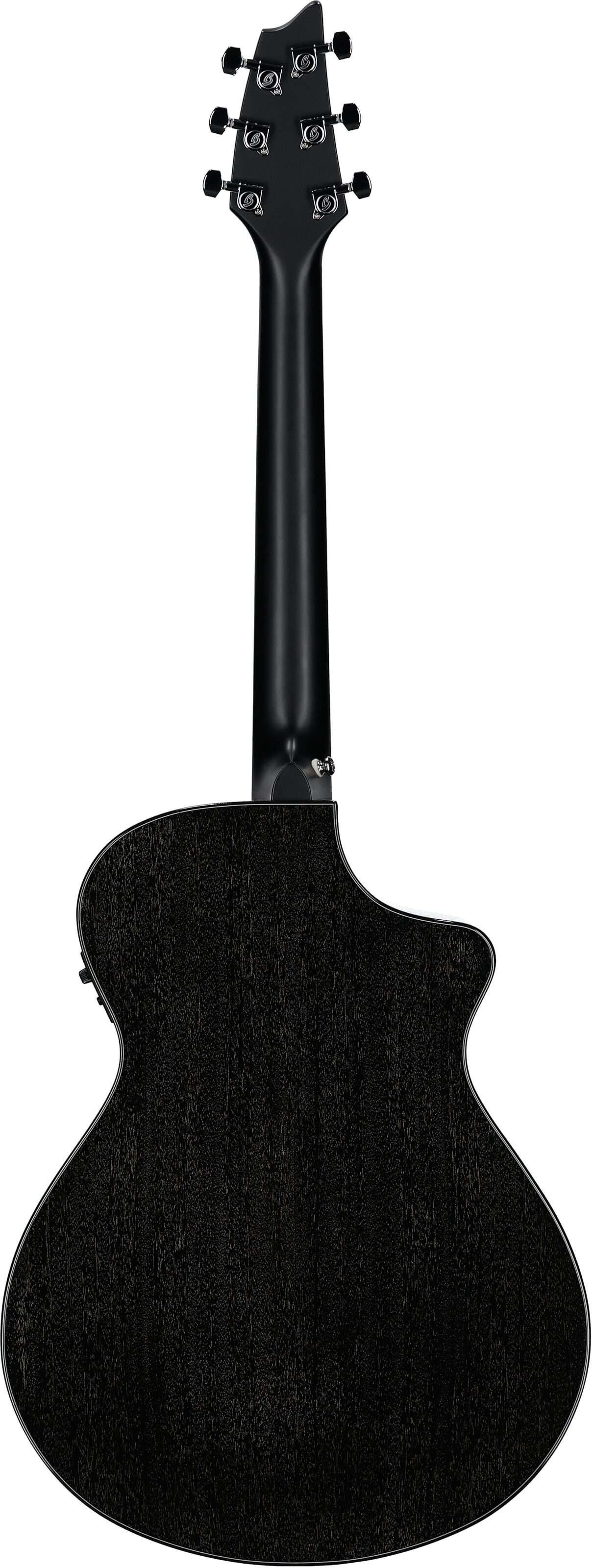 Breedlove Rainforest S Concert CE Acoustic-Electric Guitar, Left-Handed, Black Gold, Full Straight Back