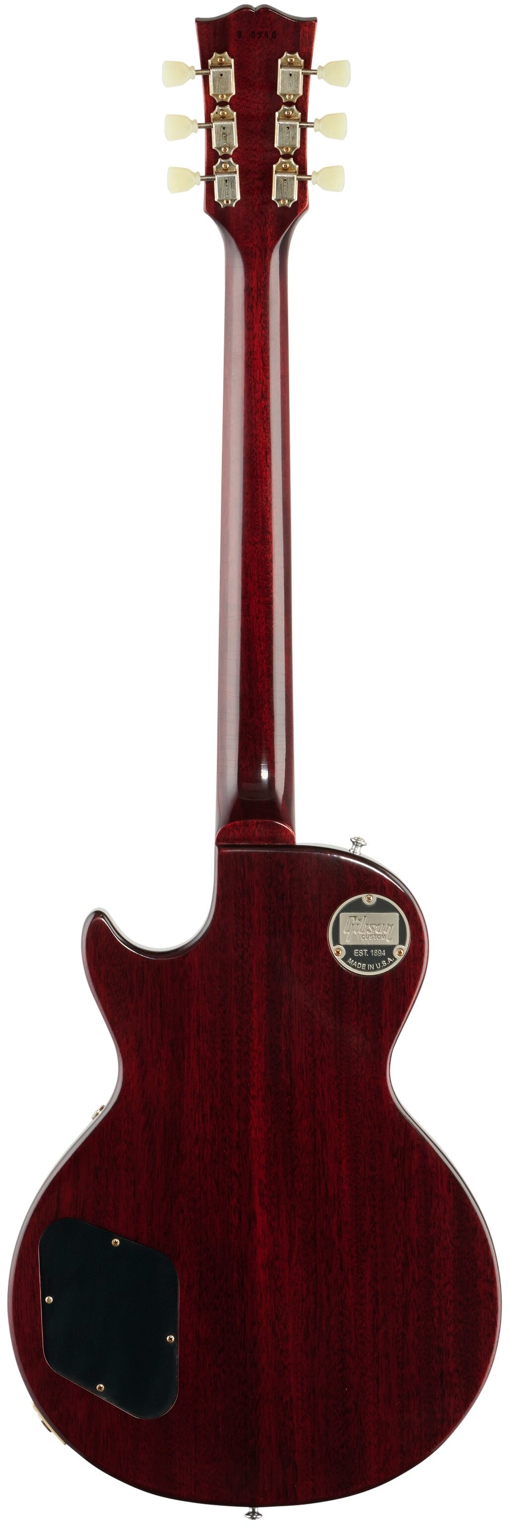 Gibson Custom 1959 Les Paul Standard Murphy Lab Ultra Light Aged Electric Guitar (with Case), Sunrise Tobacco Burst, Full Straight Back