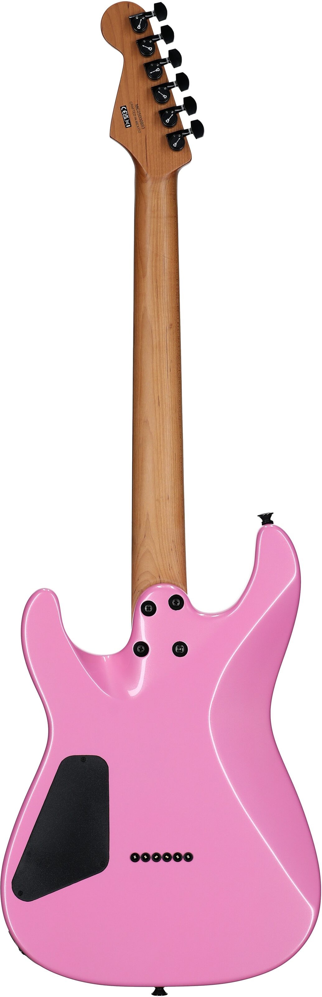 Charvel Pro-Mod Plus SD1 HH HT Electric Guitar, with Ebony Fingerboard, Platinum Pink, Full Straight Back