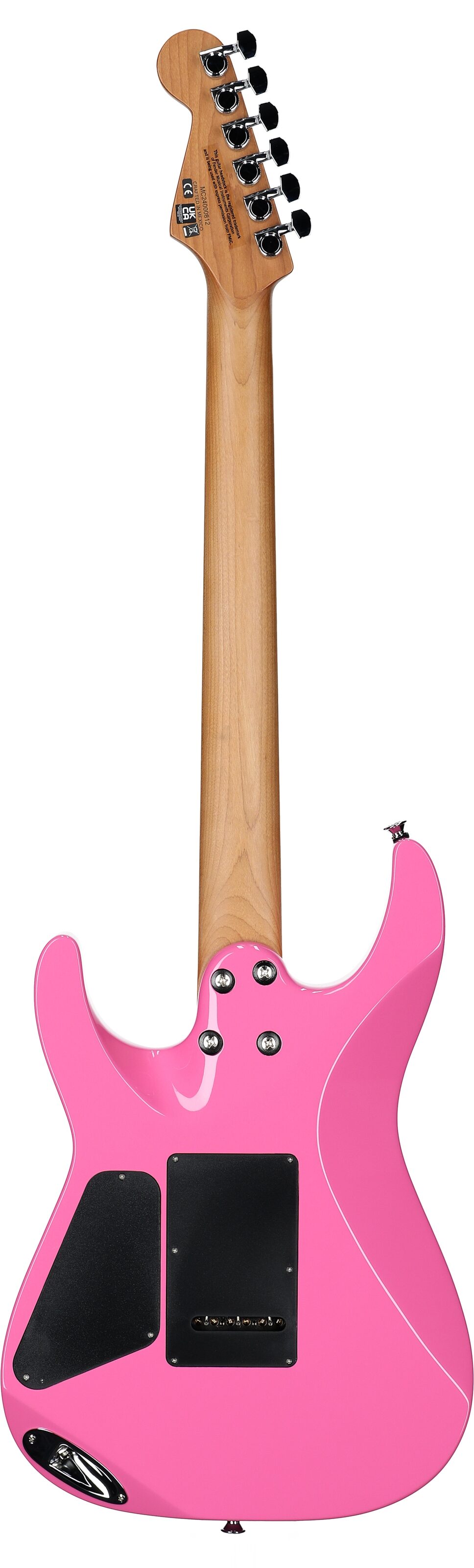 Charvel Pro-Mod DK24 HH 2PT CM Electric Guitar, with Maple Fingerboard, Bubblegum Pink, Full Straight Back