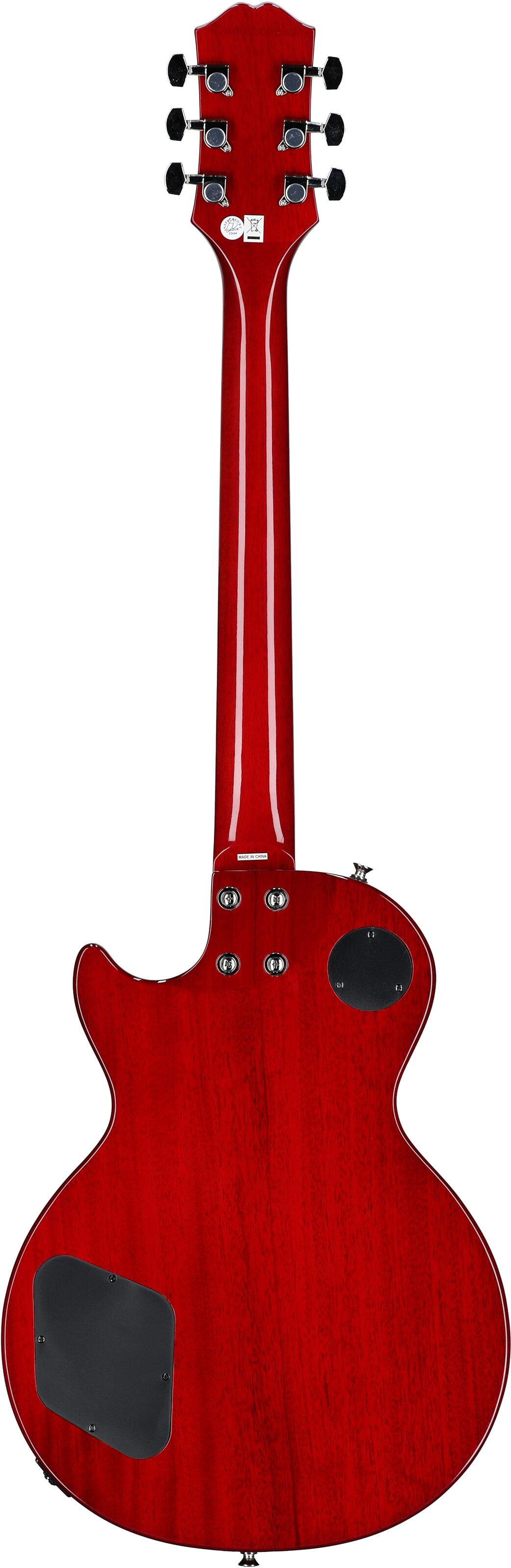 Epiphone Les Paul Tribute Electric Guitar, Heritage Cherry Sunburst, Full Straight Back