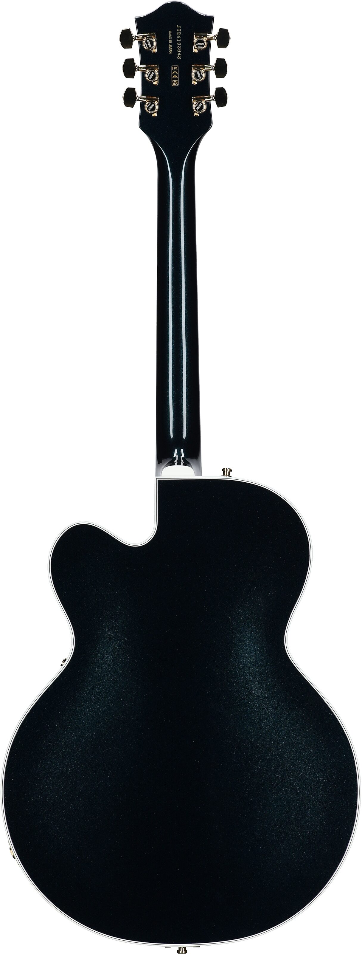 Gretsch Pro Collection Nashville Electric Guitar (with Case), Midnight Sapphire, Full Straight Back