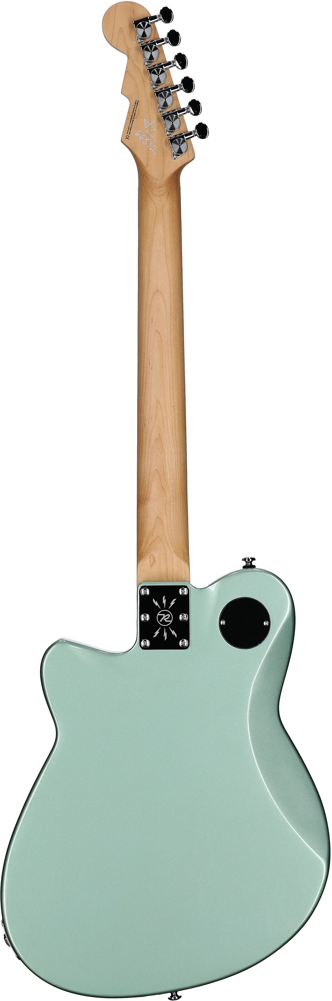 Reverend Charger 290 Electric Guitar, Metallic Alpine, Rosewood Fretboard, Full Straight Back