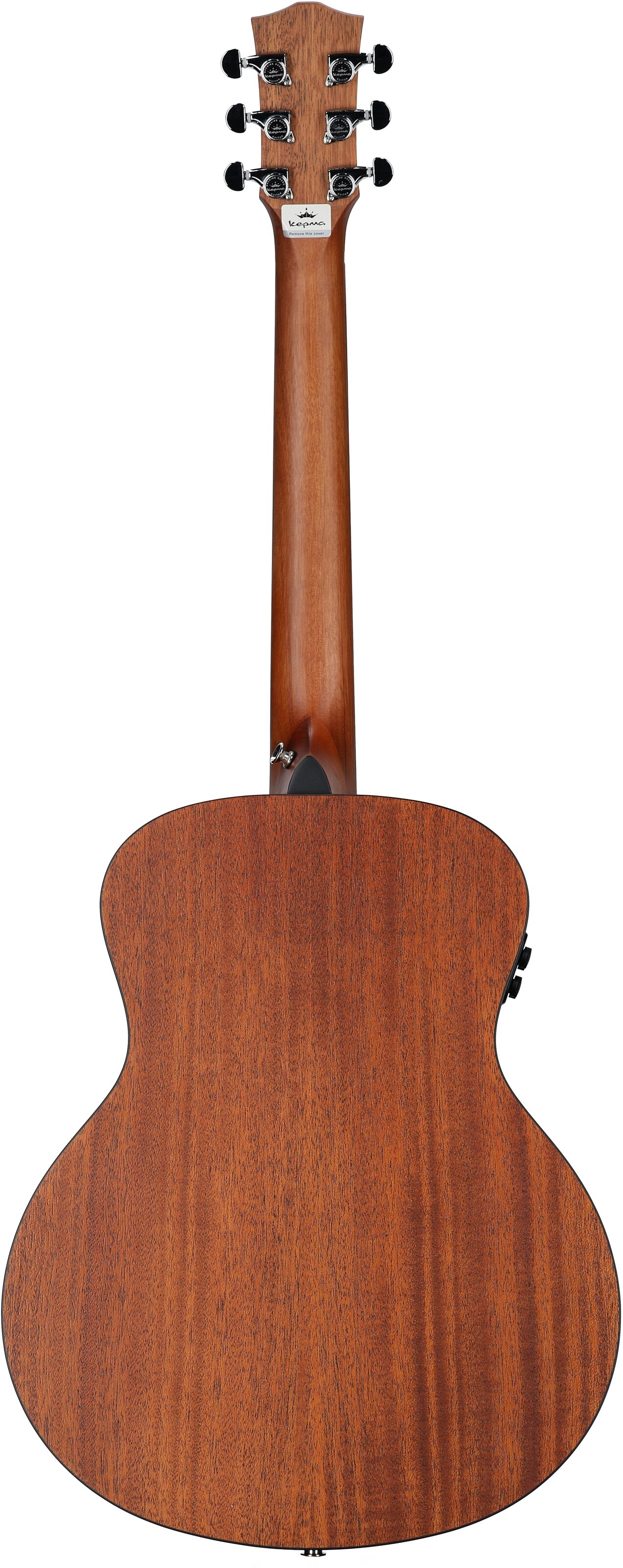 Kepma K3 Series M3-130 Mini Acoustic-Electric Guitar, Natural, Full Straight Back