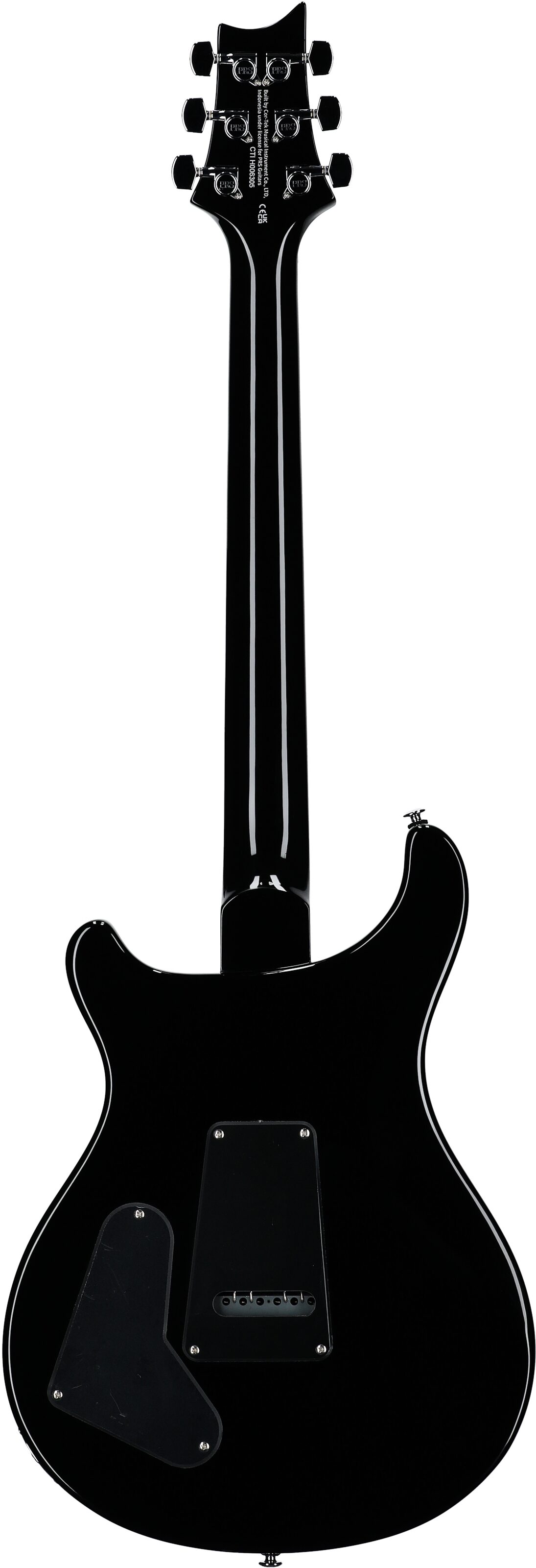 PRS Paul Reed Smith SE Special Semi-Hollow Electric Guitar (with Gig Bag), Charcoal Burst, Full Straight Back