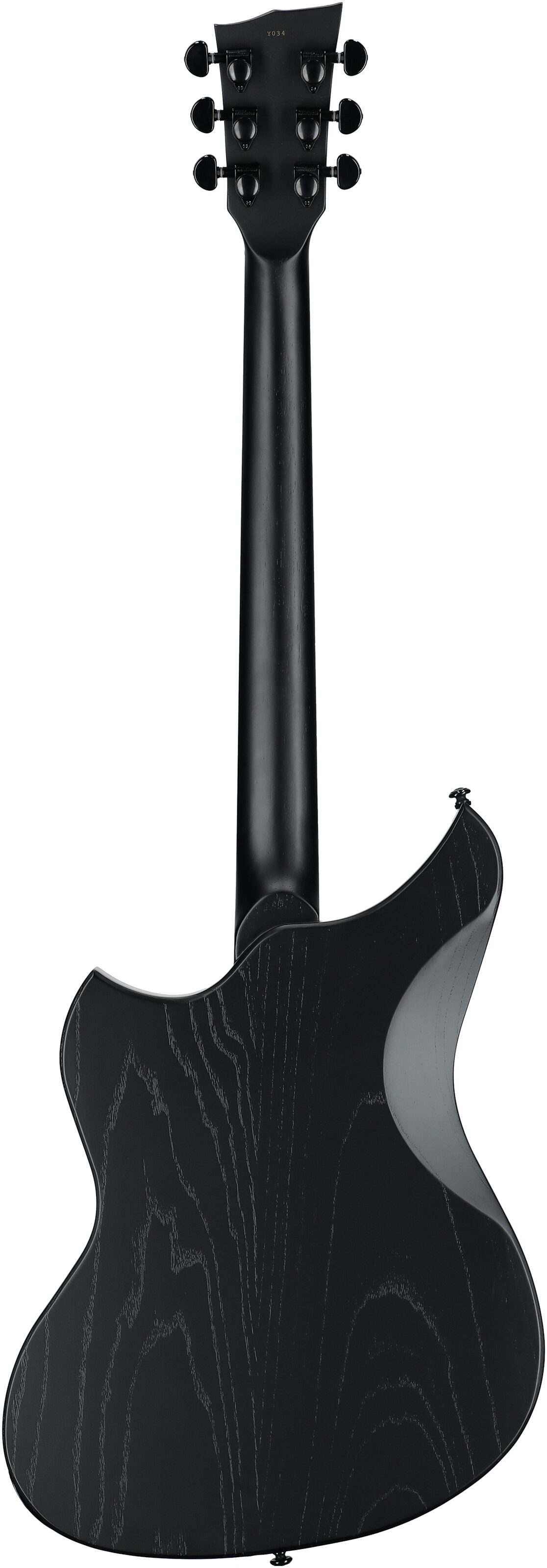 Dunable DE Yeti Electric Guitar (with Gig Bag), Matte Black, Full Straight Back