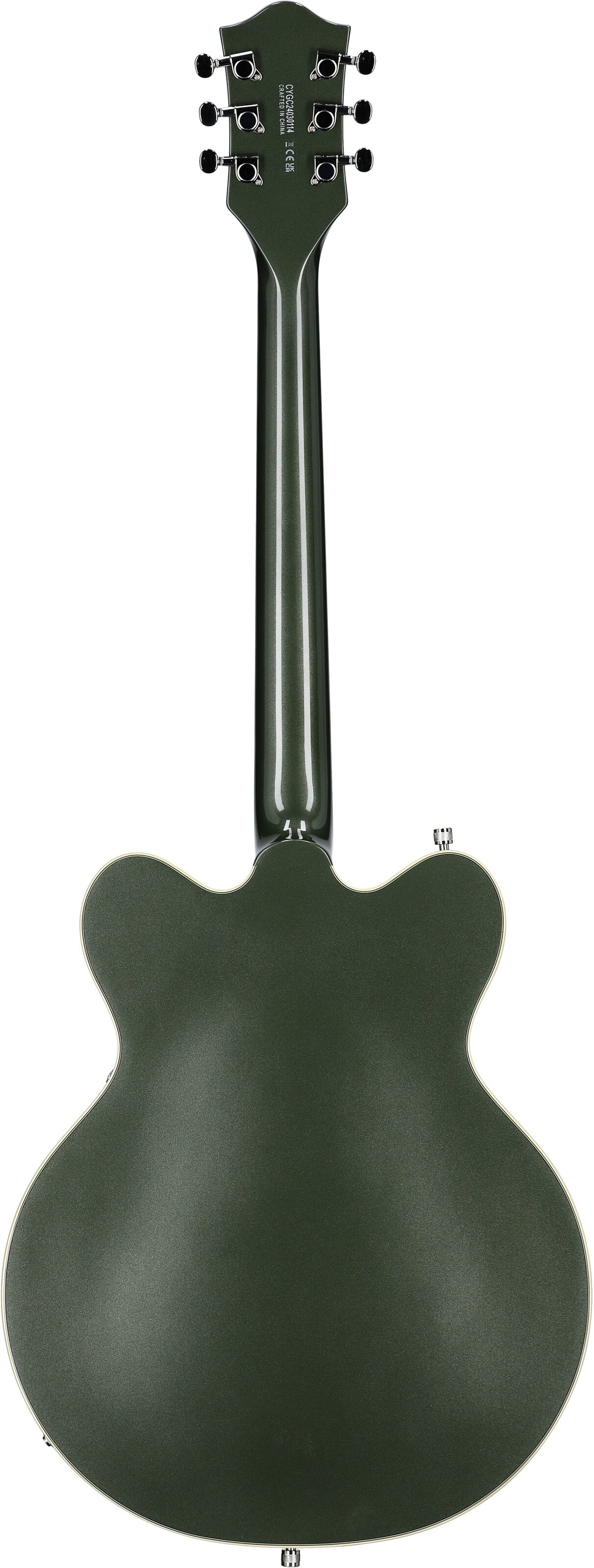 Gretsch G5622 Electromatic Center Block Double-Cut Electric Guitar, Olive Metallic, Full Straight Back