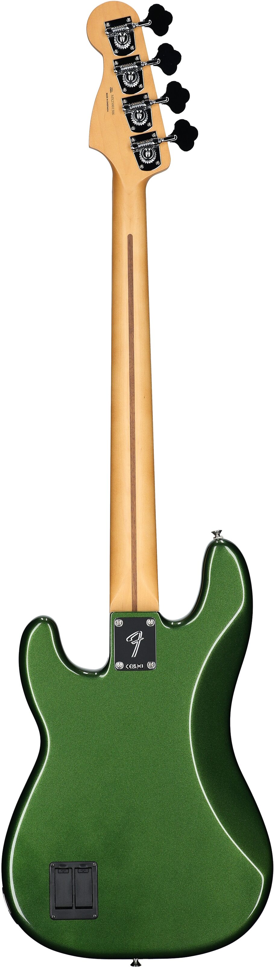 Fender Player II Modified Active Precision Bass, Rosewood Fingerboard (with Gig Bag), Harvest Green, Full Straight Back