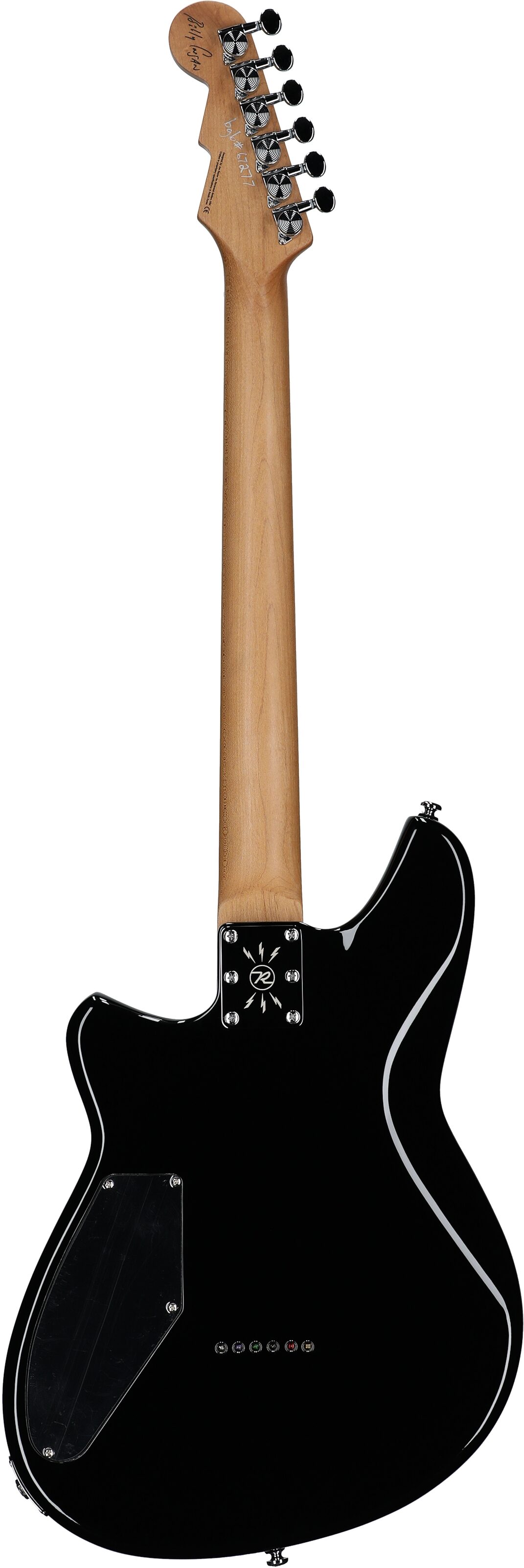 Reverend Billy Corgan Z-One Electric Guitar, Midnight Black, Full Straight Back