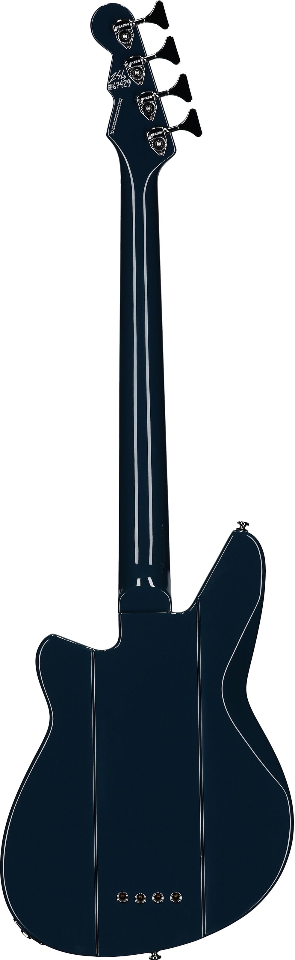 Reverend Sentinel Electric Bass, High Tide Blue, Full Straight Back