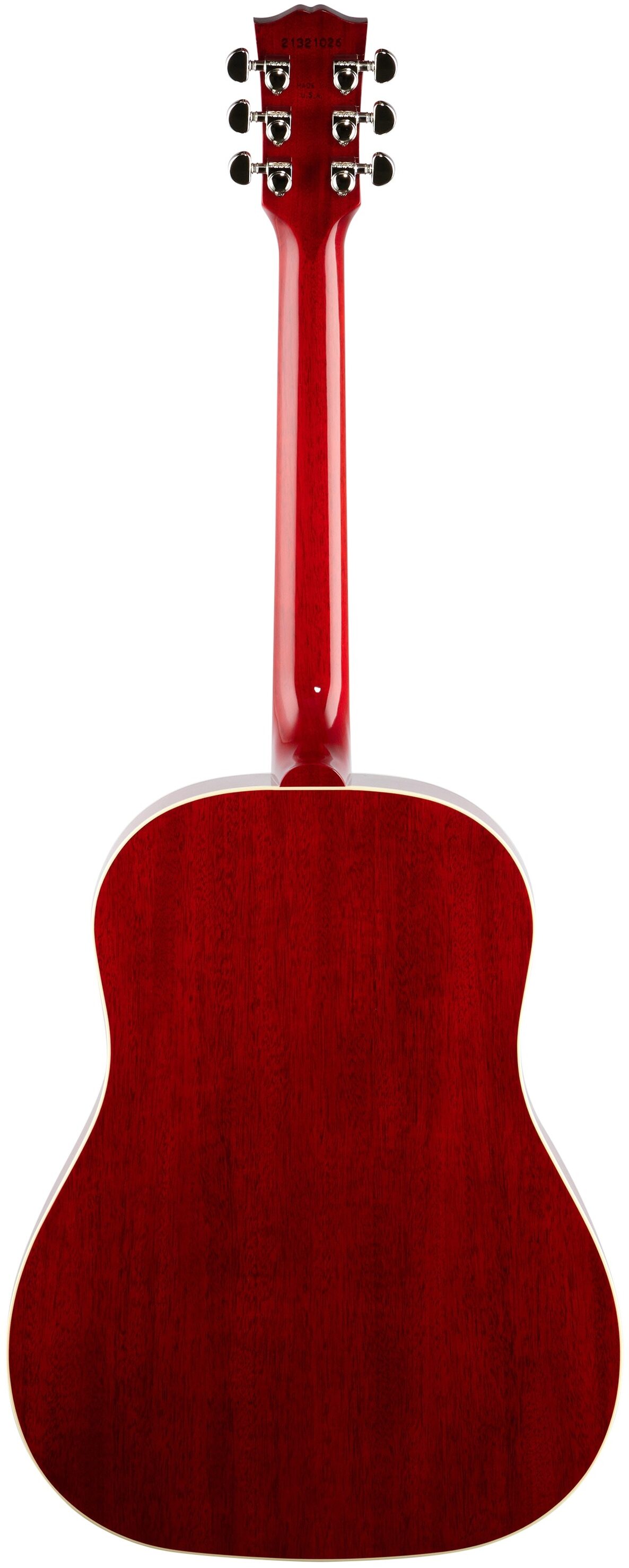Gibson J-45 Standard Acoustic-Electric Guitar (with Case), Cherry, Full Straight Back