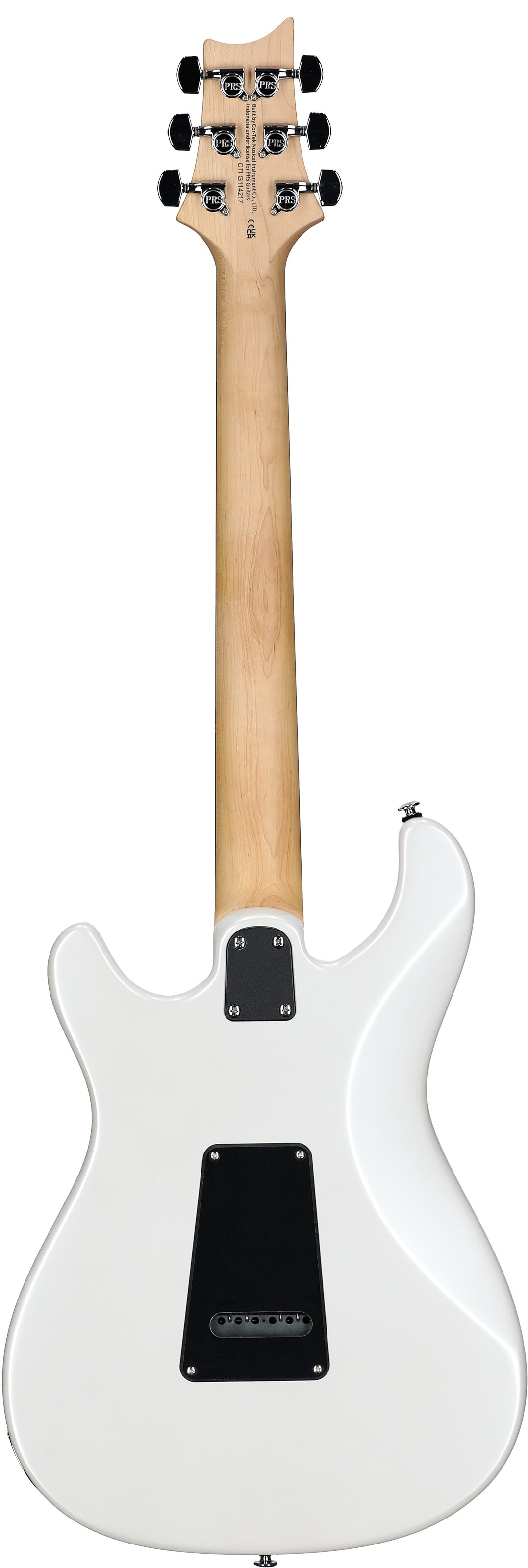 PRS Paul Reed Smith SE Studio Standard Electric Guitar, Rosewood Fingerboard (with Gig Bag), Pearl White, Full Straight Back