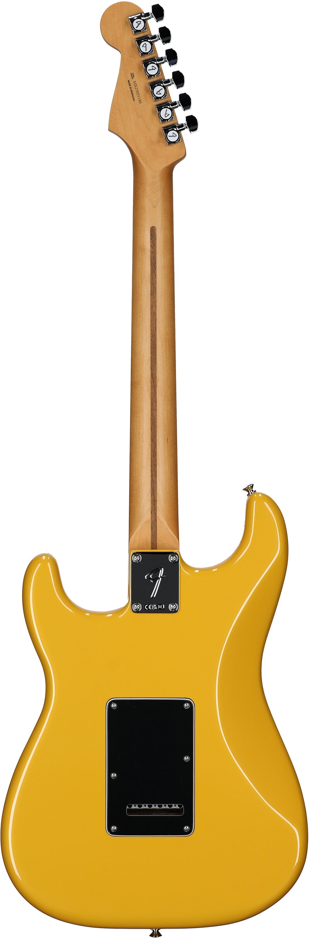 Fender Player II Modified Stratocaster HSS Electric Guitar, Rosewood Fingerboard (with Gig Bag), Sun Yellow, Full Straight Back
