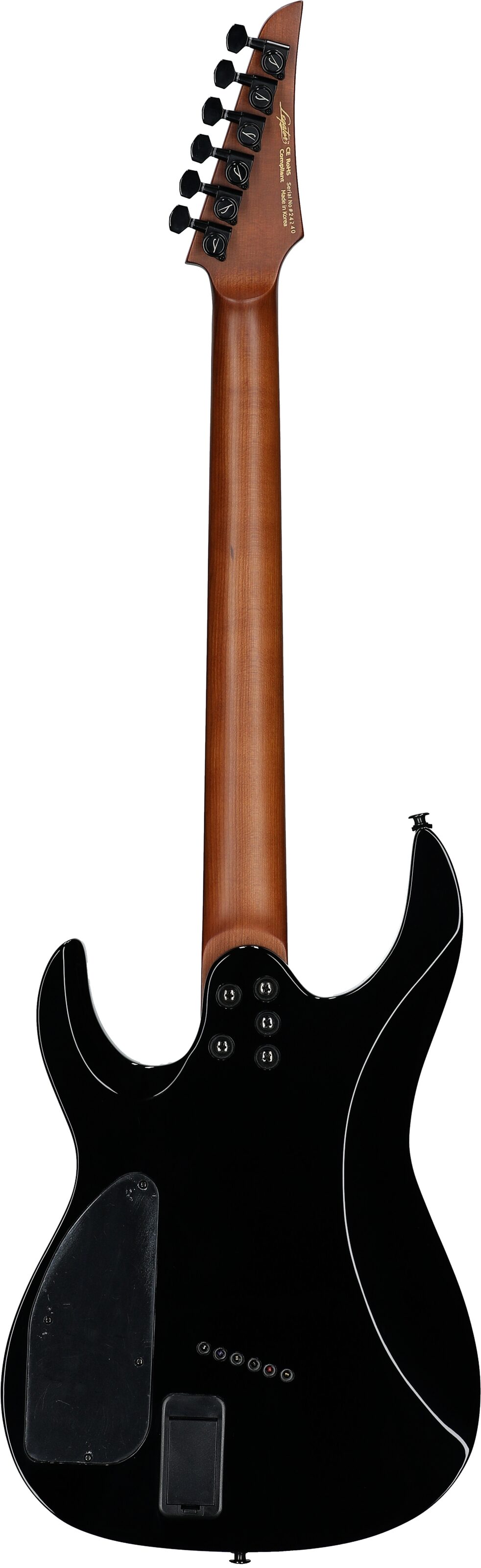 Legator Ninja 6 OD Multi-Scale Electric Guitar, Jupiter Burst, Full Straight Back
