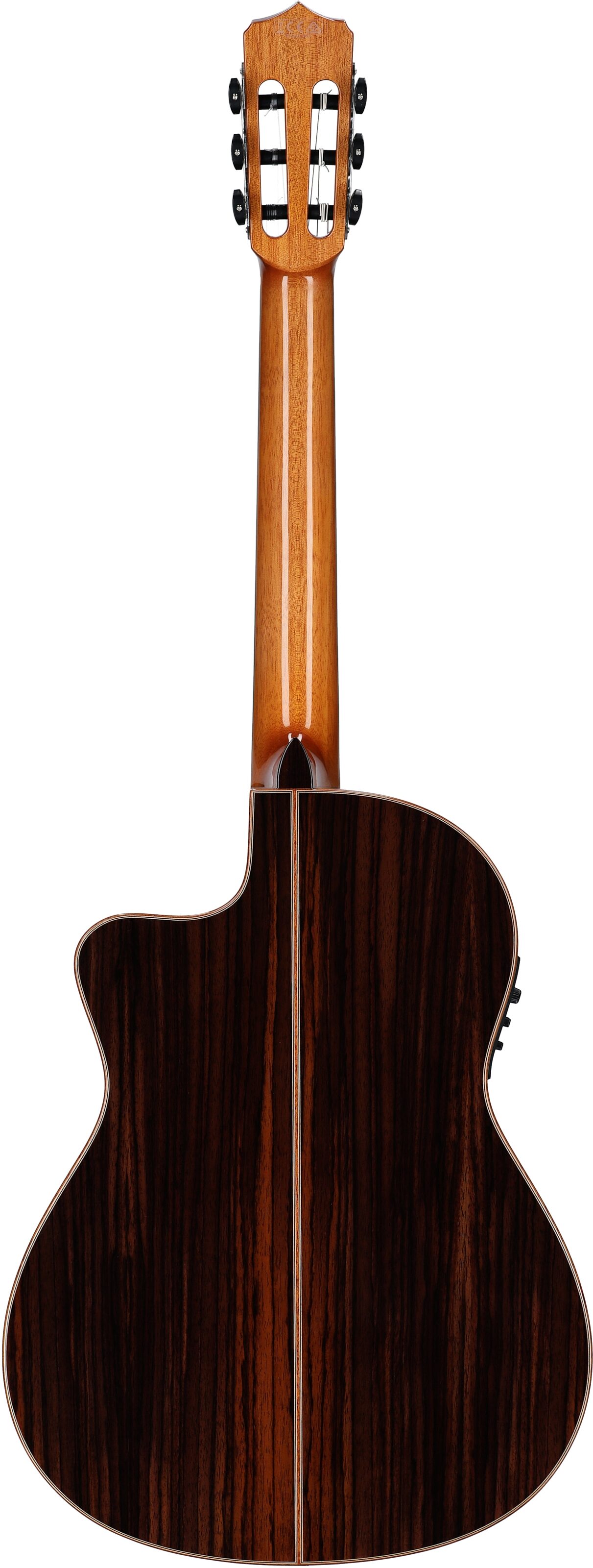 Cordoba Fusion Orchestra CE Classical Acoustic-Electric Guitar, Teardrop Burst, Full Straight Back
