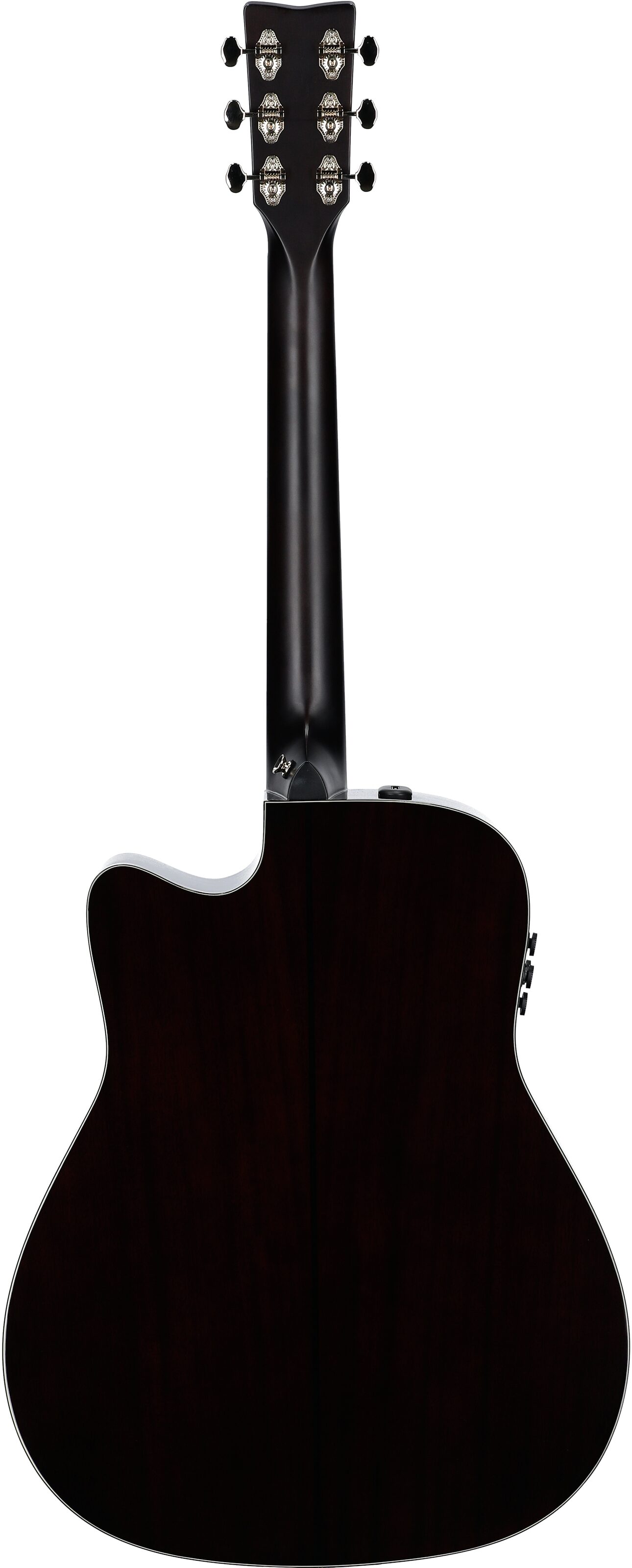 Yamaha TAG 3 C TransAcoustic Dreadnought Acoustic-Electric Guitar (with Bag), Sand Burst, Full Straight Back