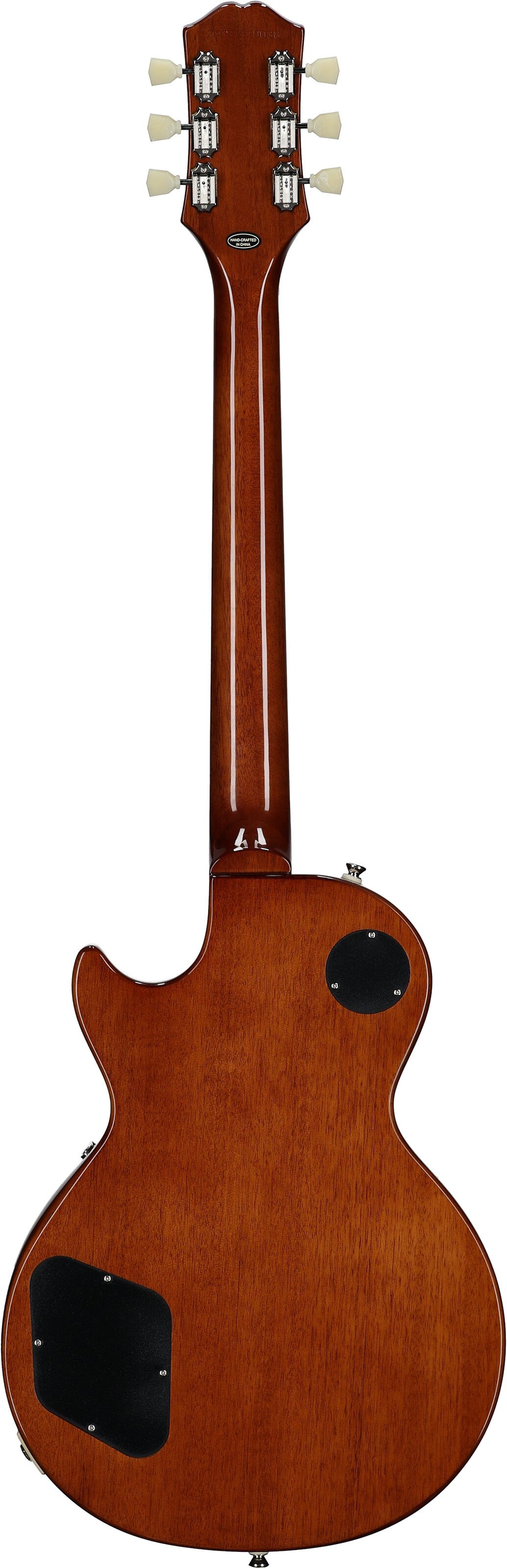 Epiphone Inspired by Gibson Les Paul Standard '50s Electric Guitar (with Gig Bag), Cardinal Red, Full Straight Back