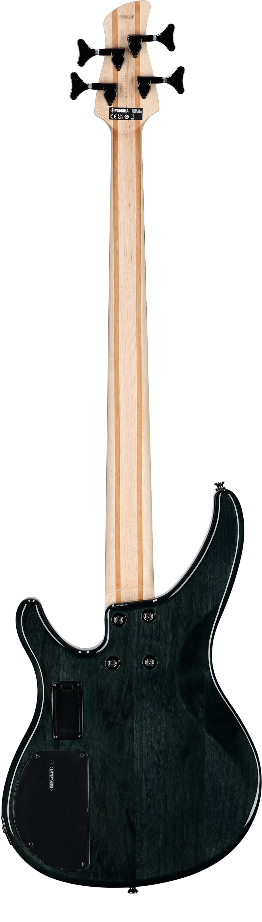 Yamaha TRBX604FM Electric Bass, Indigo Blue, Full Straight Back